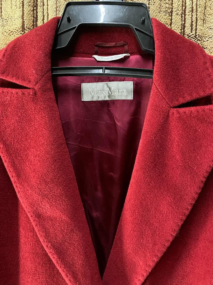 Max Mara Max Mara Double Breasted Wool Maroon Coat Size M / US 6-8 / IT 42-44 - 5 Thumbnail
