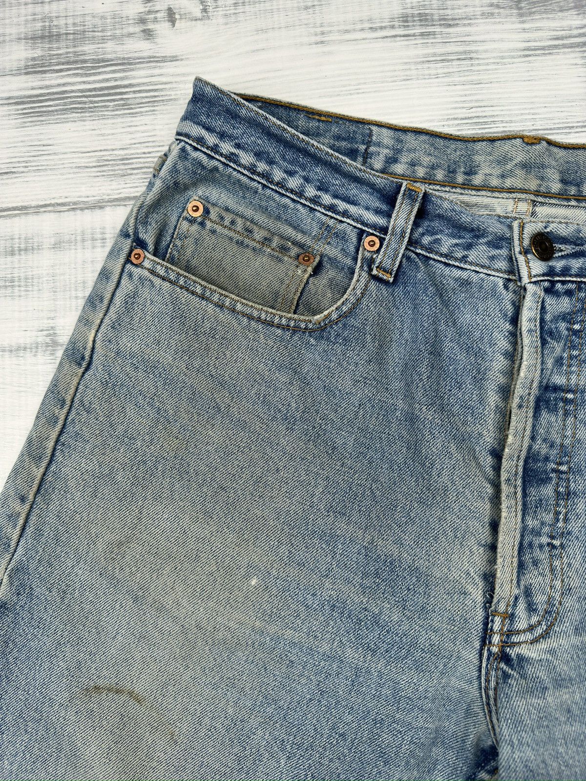 Levi's Vintage Levi's 618 Orange Tab Distressed Jeans Ripped Denim Size US 34 / EU 50 - 7 Thumbnail