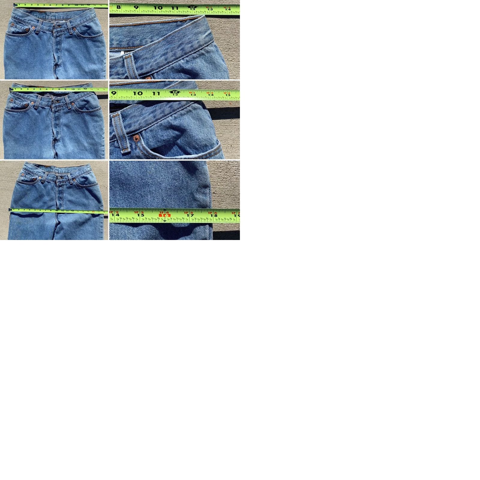 Levi's VINTAGE Levi's 501 Jeans Button Fly Made In USA 90s 28 in Waist 11 M Blue Denim Jeans Boys Mens Womens Girls Size 32" / US 10 / IT 46 - 9 Thumbnail
