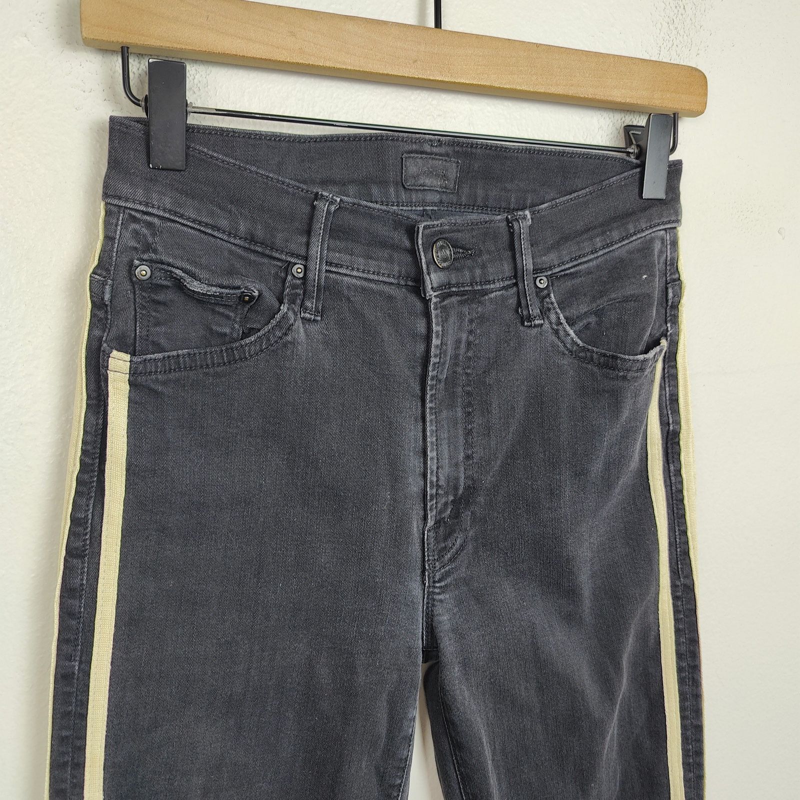 MOTHER Mother Denim The Insider Crop Step Fray Jeans Womens 26 Size 26" / US 2 / IT 38 - 2 Thumbnail
