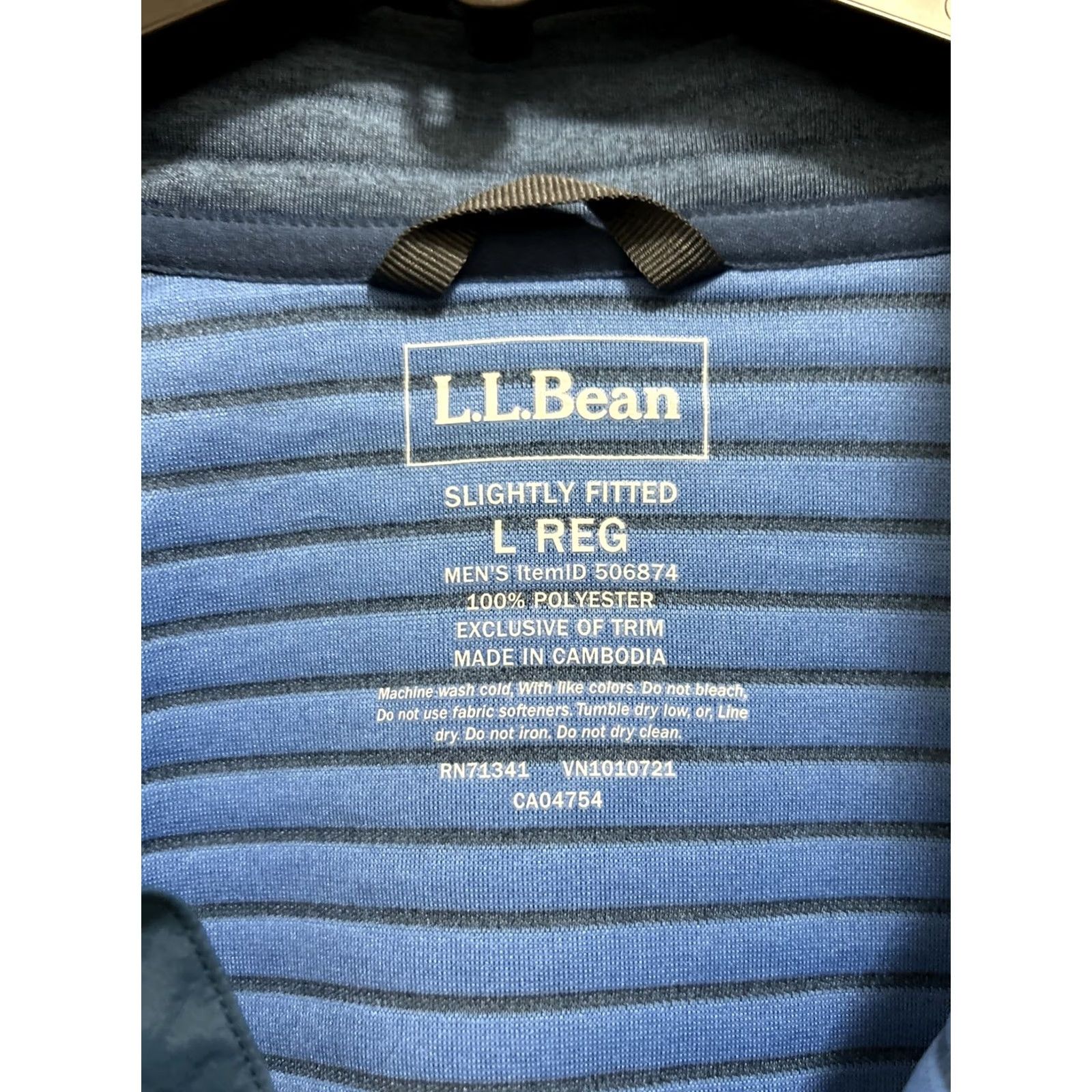 Vintage L.L.Bean Airlight Knit Pullover Mens L Blue Light Ocean Slightly Fitted Sweater 506874 Size US L / EU 52-54 / 3 - 4 Thumbnail