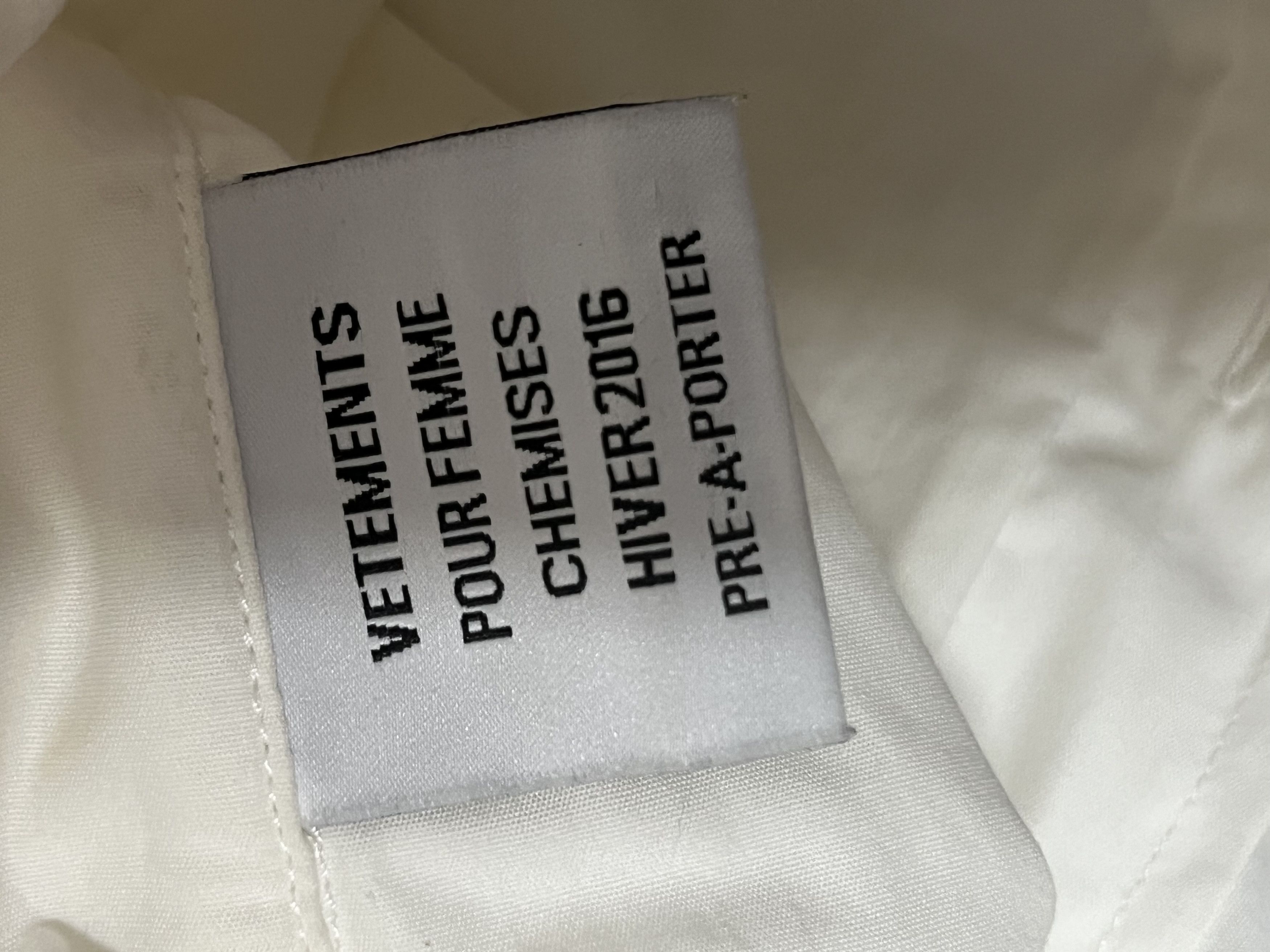 Vetements S Vetements AW15 oversized button up shirt Size US S / EU 44-46 / 1 - 7 Thumbnail