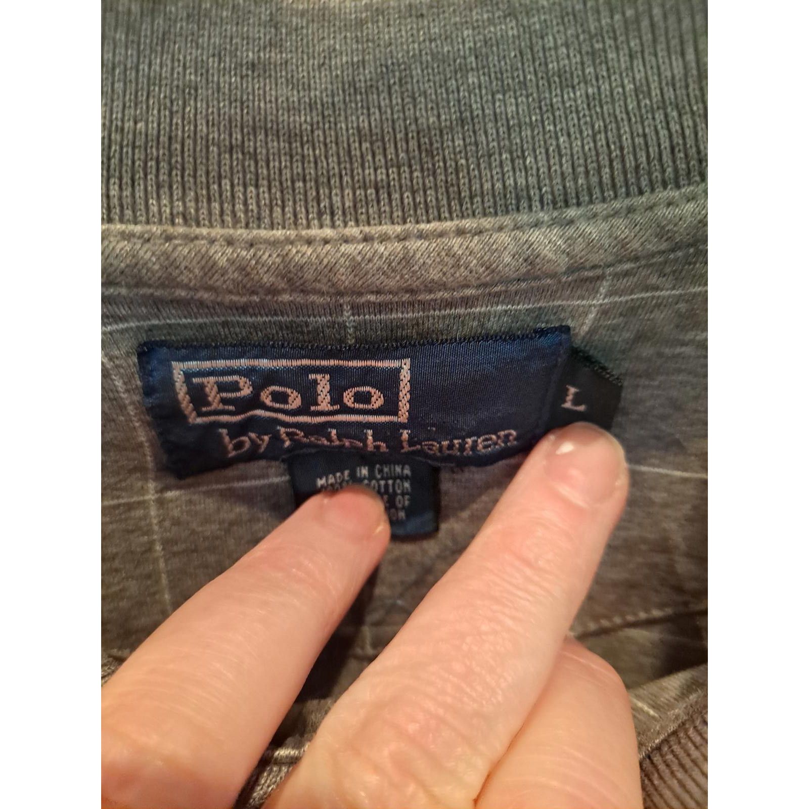 Polo Ralph Lauren Polo Ralph Lauren Gray and White with Black Embroidered Log Size US L / EU 52-54 / 3 - 3 Thumbnail