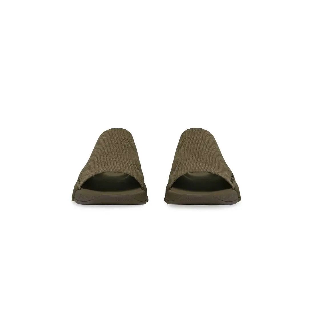 Balenciaga o1w1db10625 Speed 2.0 Recycled Knit Slide Sandals in Brown Size US 13 / EU 46 - 3 Thumbnail