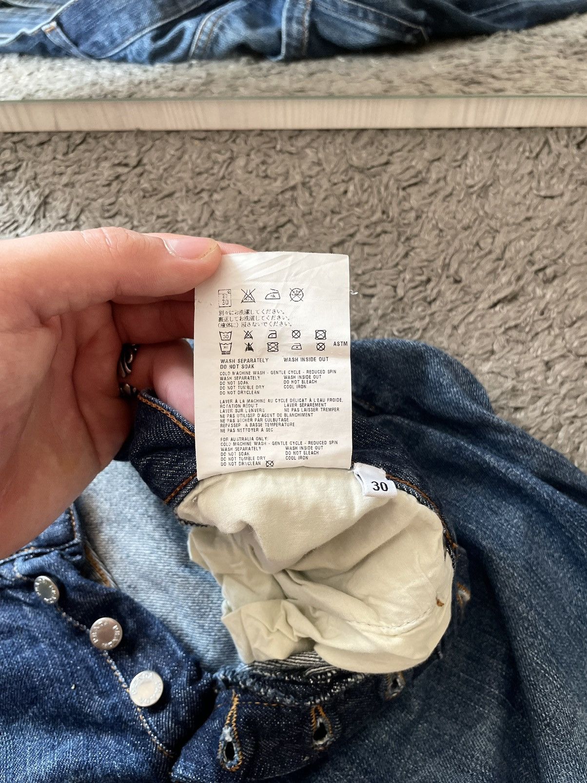 Prada × Vintage Prada Milano Jeans Denim Vintage Streetwear Logo Y2k Rare Size US 30 / EU 46 - 19 Thumbnail