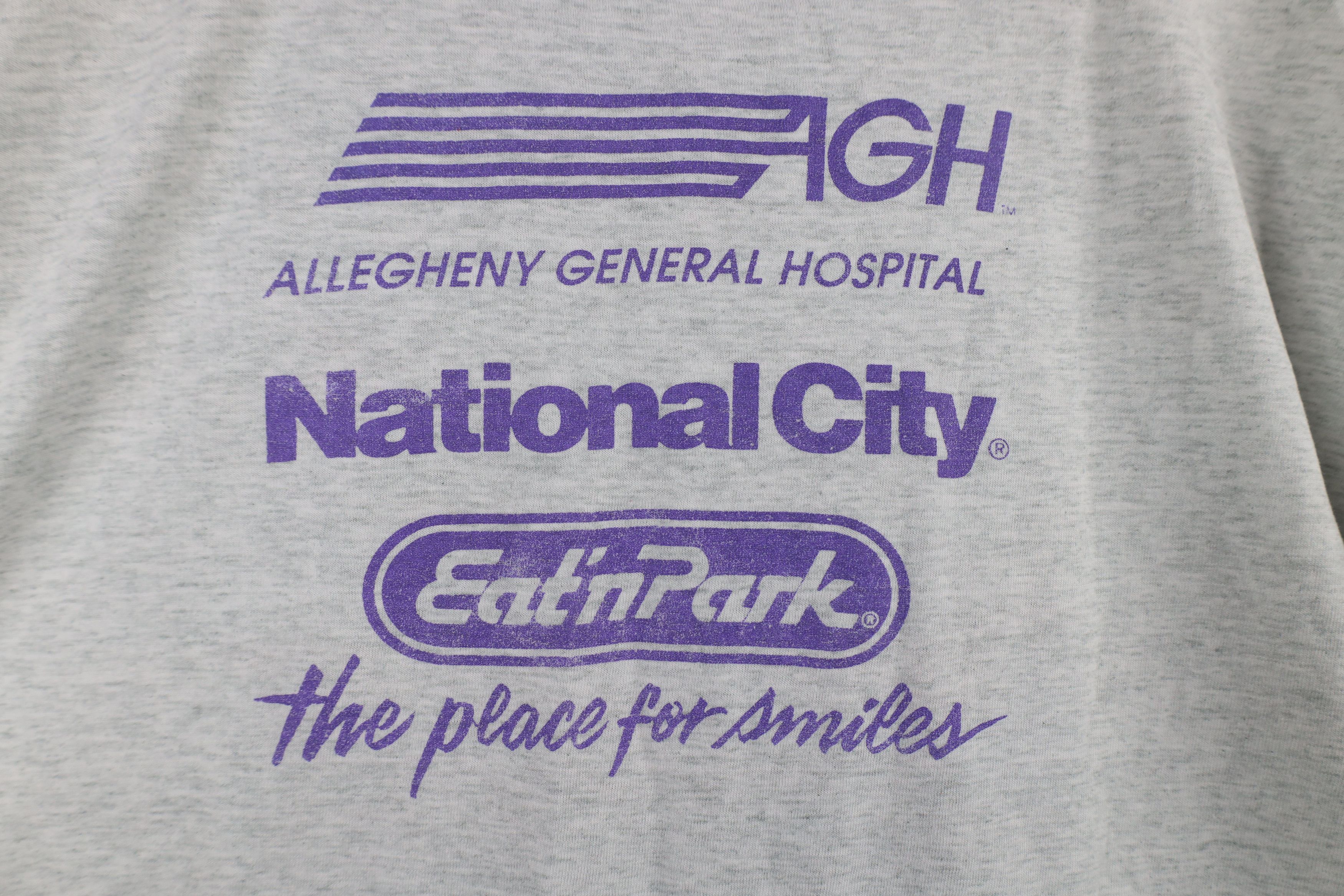 Vintage Vintage 90s Pittsburgh Great Race Running Jogging T-Shirt Size US XL / EU 56 / 4 - 10 Thumbnail