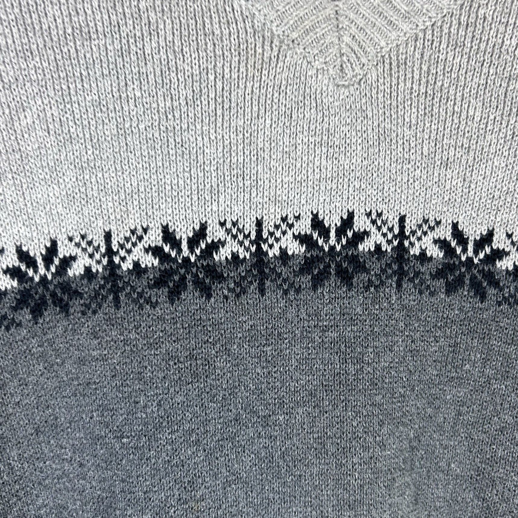 Gap Gap Heavy Knit V Neck Sweater Gray Medium Mens Size US M / EU 48-50 / 2 - 6 Thumbnail