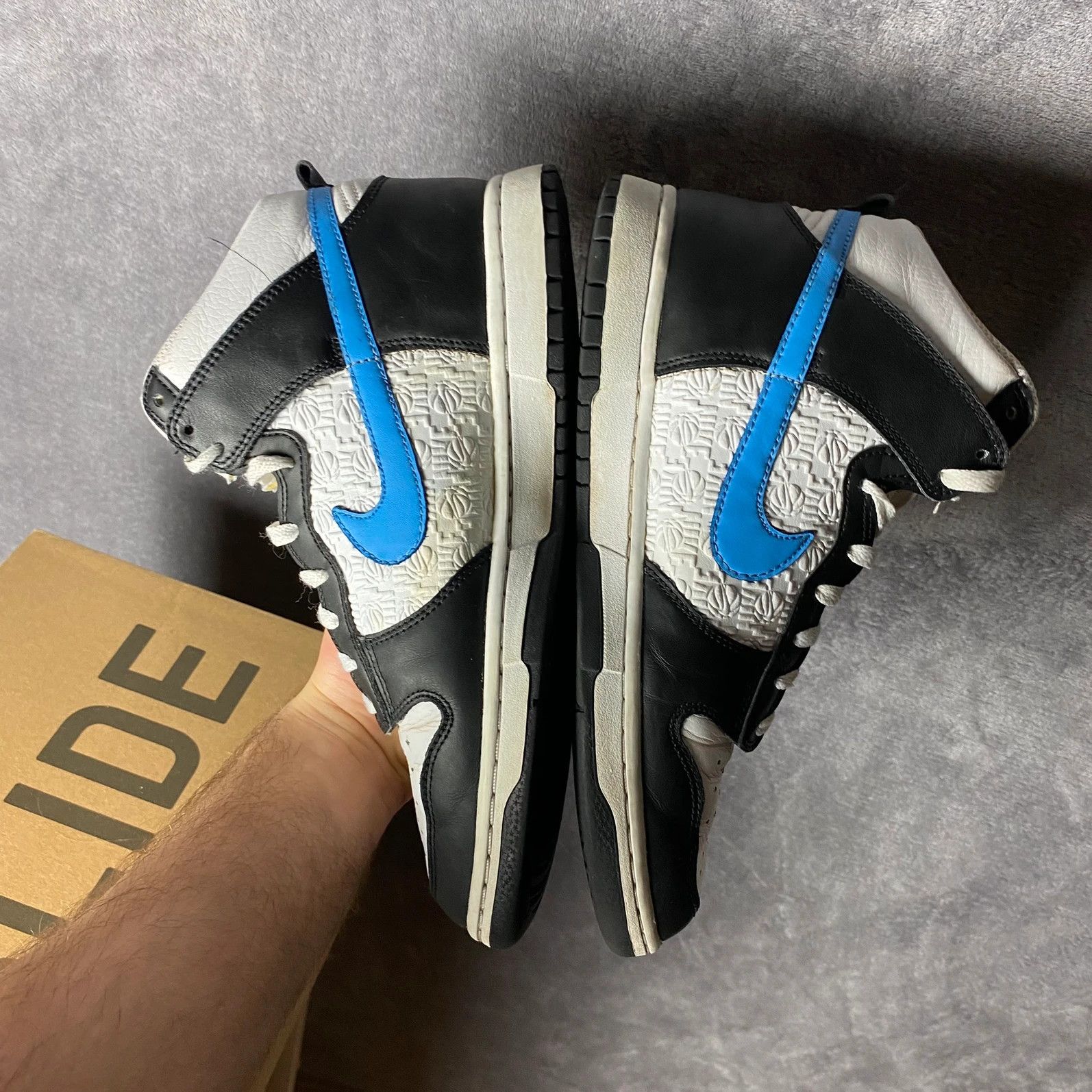 Nike Dunk high Black University Blue UB black blue white Size US 9.5 / EU 42-43 - 7 Thumbnail