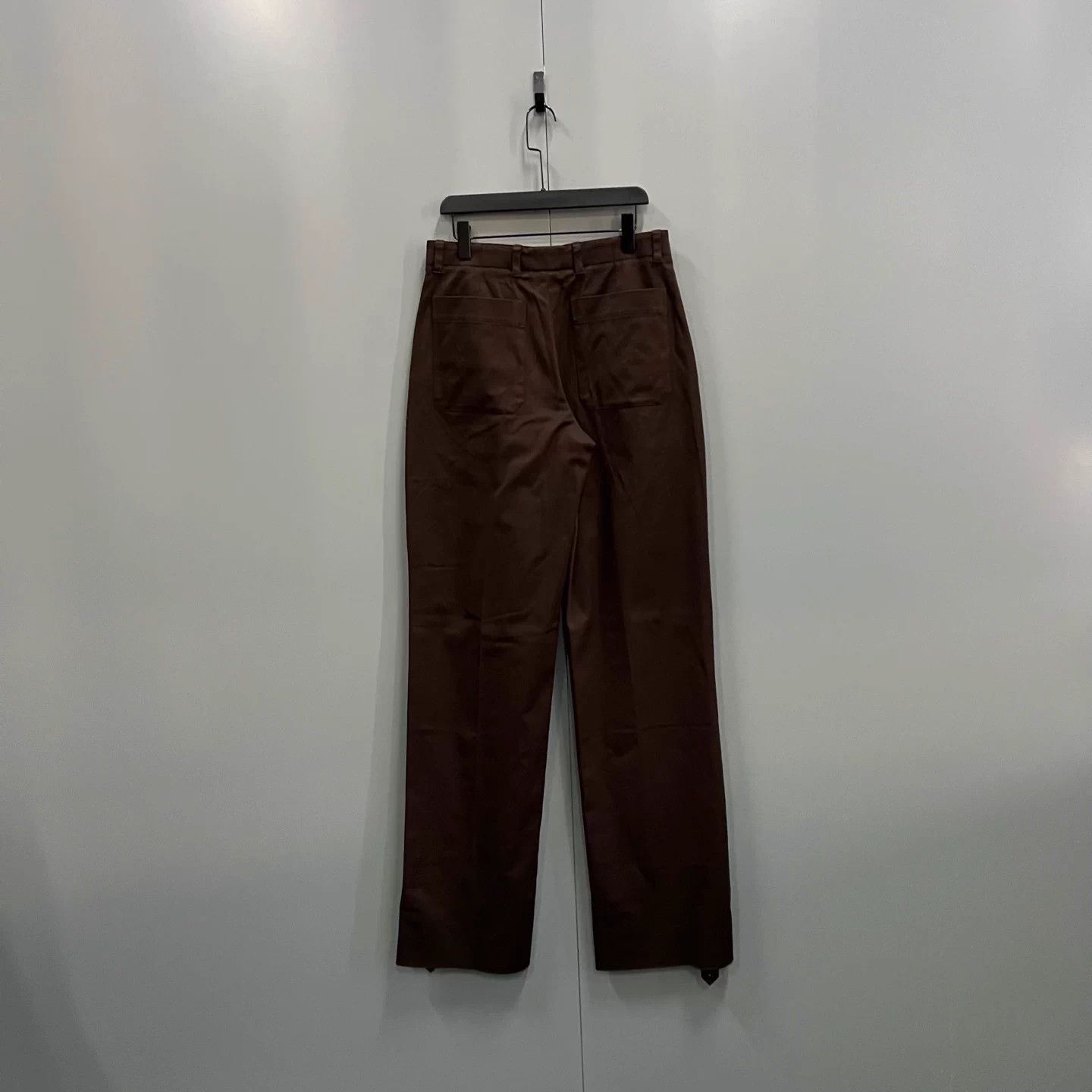 Hermes HERMES Deep Brown Straight Pants 40 New Size 28" / US 6 / IT 42 - 2 Thumbnail