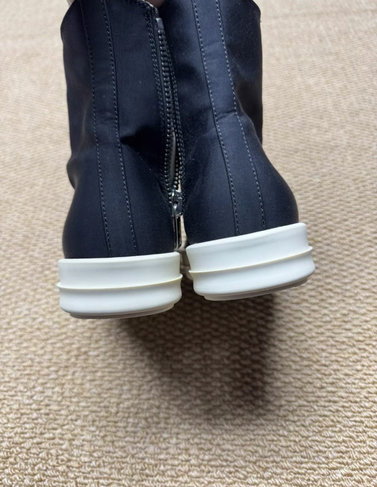 Rick Owens Rick Owens DRKSHDW High Top Satin Sneakers K37 Size US 6 / EU 39 - 4 Thumbnail