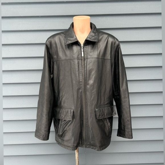 Wilsons Leather Vintage 90s Wilsons Leather M Julian Leather Car Coat Size US L / EU 52-54 / 3 - 1 Thumbnail