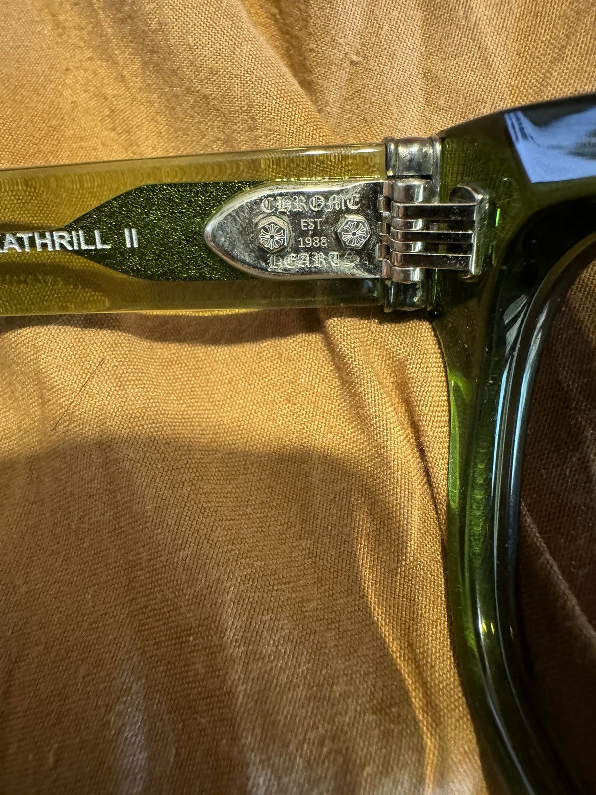 Chrome Hearts Chrome Hearts Sunglasses (Green Acetate) Size ONE SIZE - 11 Thumbnail