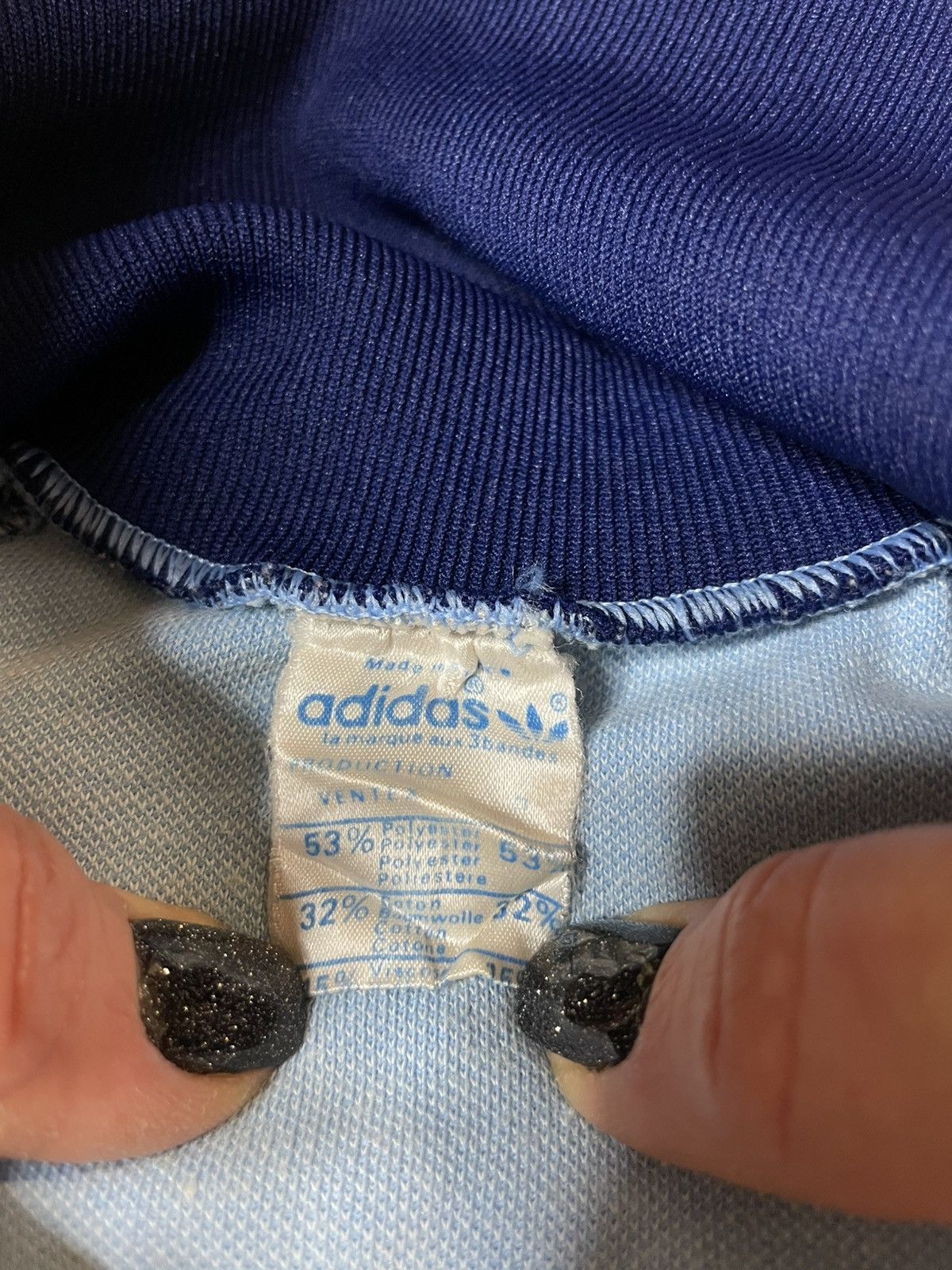 Adidas × Vintage Adidas Ventex Vintage 70s Track Top jacket Made In France Size US M / EU 48-50 / 2 - 3 Thumbnail