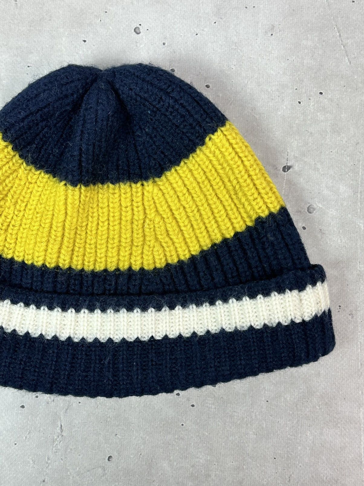 The Workers Club The Workers Club Wool Stripped Beanie Hat Size ONE SIZE - 2 Thumbnail