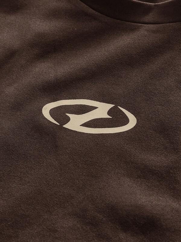 Japanese Brand Aero Dynamic Brown & Cream T-Shirt Size US L / EU 52-54 / 3 - 6 Thumbnail