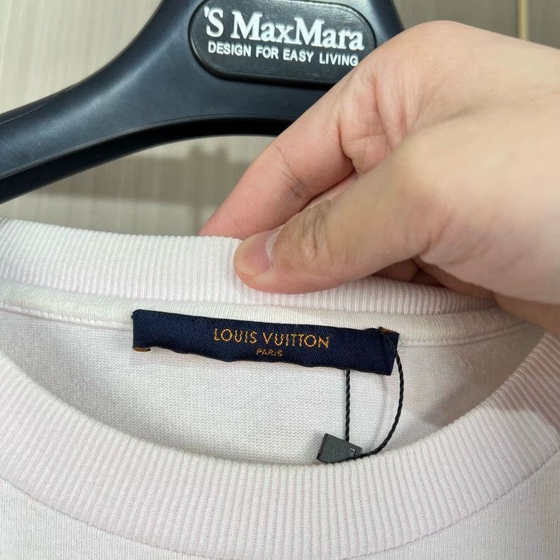 Louis Vuitton Pink Short Sleeve TShirt-2506