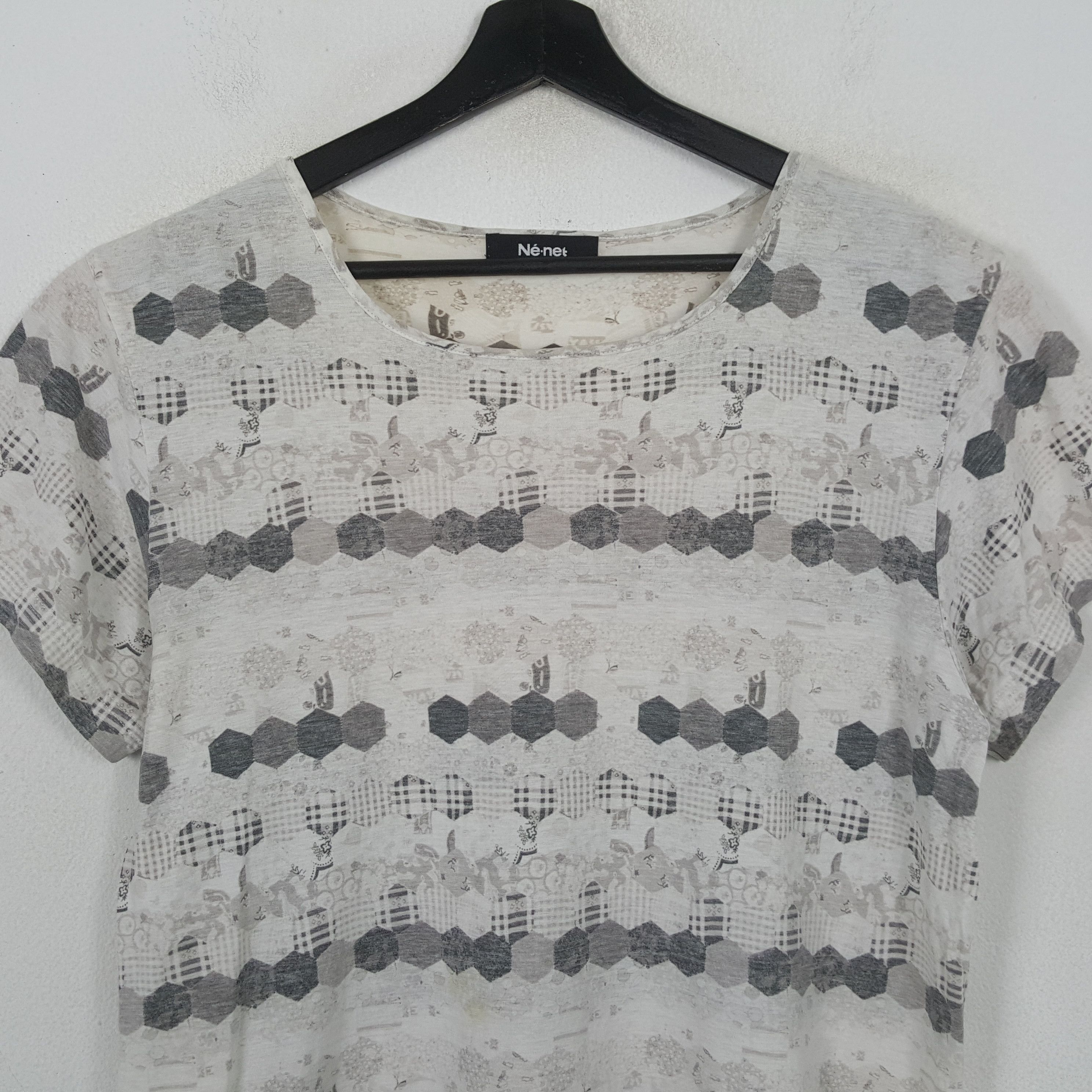 Ne-Net Ne-net by Issey Miyake Japanese Brand Tshirt RR14 Size L / US 10 / IT 46 - 2 Thumbnail