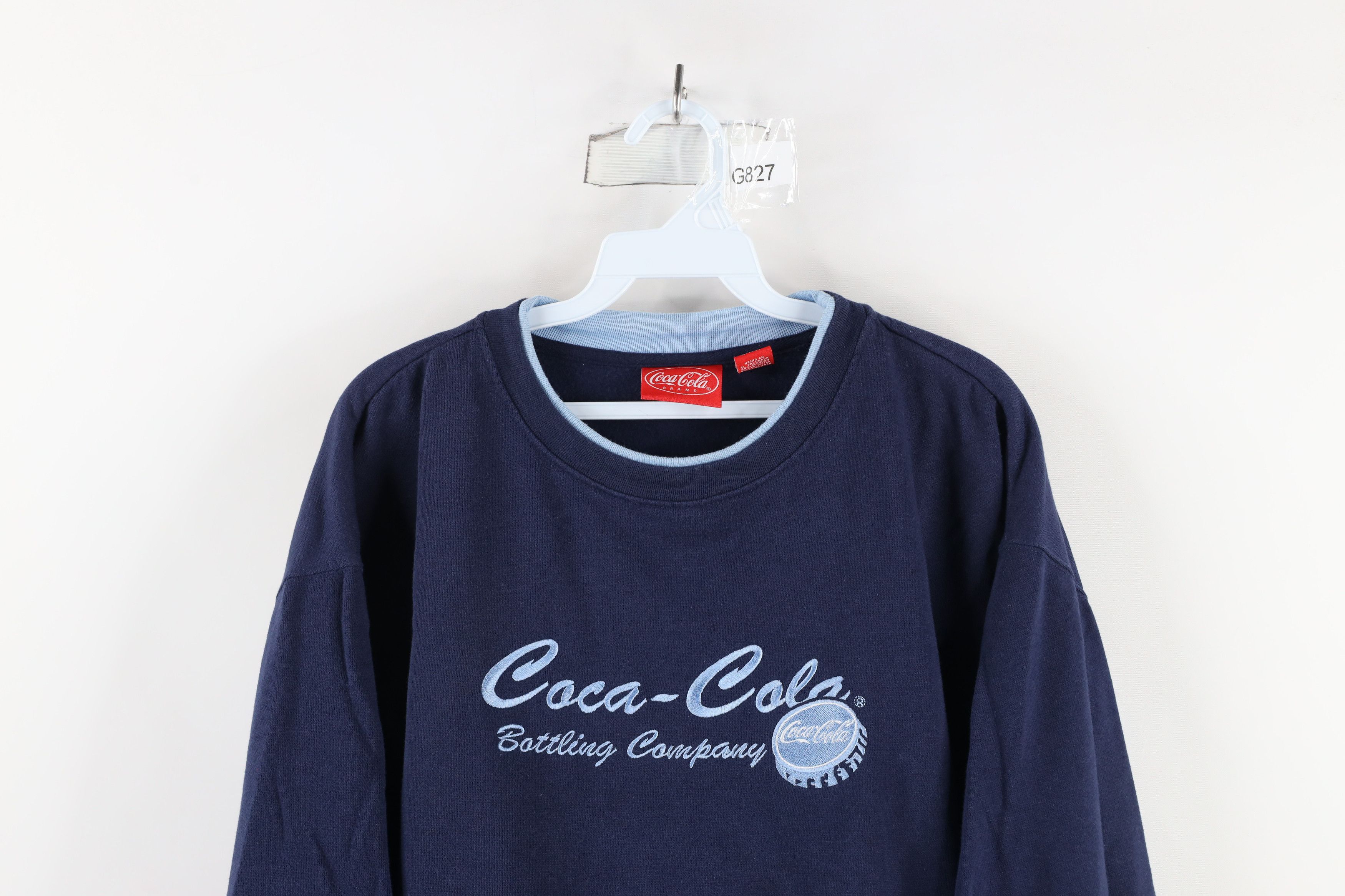Coca Cola × Vintage Vintage 90s Coca Cola Out Crewneck Sweatshirt Navy Blue Size XL / US 12-14 / IT 48-50 - 2 Thumbnail