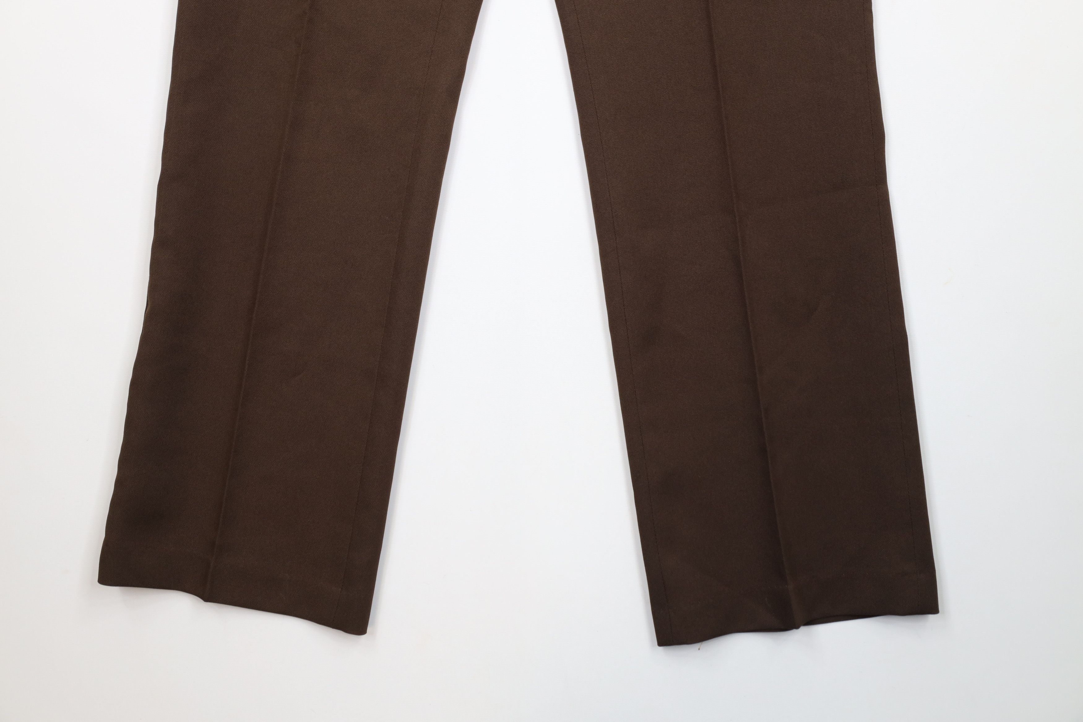 Vintage Vintage 70s Streetwear Flared Wide Leg Chino Pants Brown Size US 32 / EU 48 - 4 Thumbnail