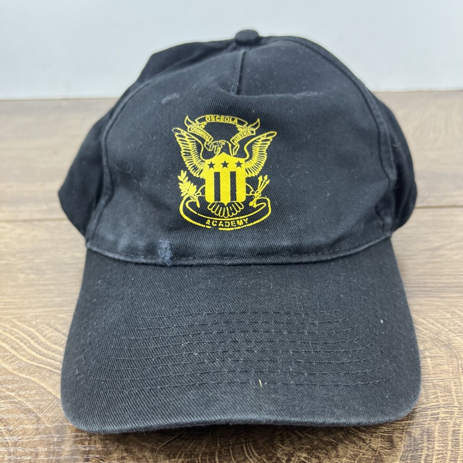 Other Osceola Criminal Justice Academy Hat Black Adjustable Hat Bl Size ONE SIZE - 5 Thumbnail