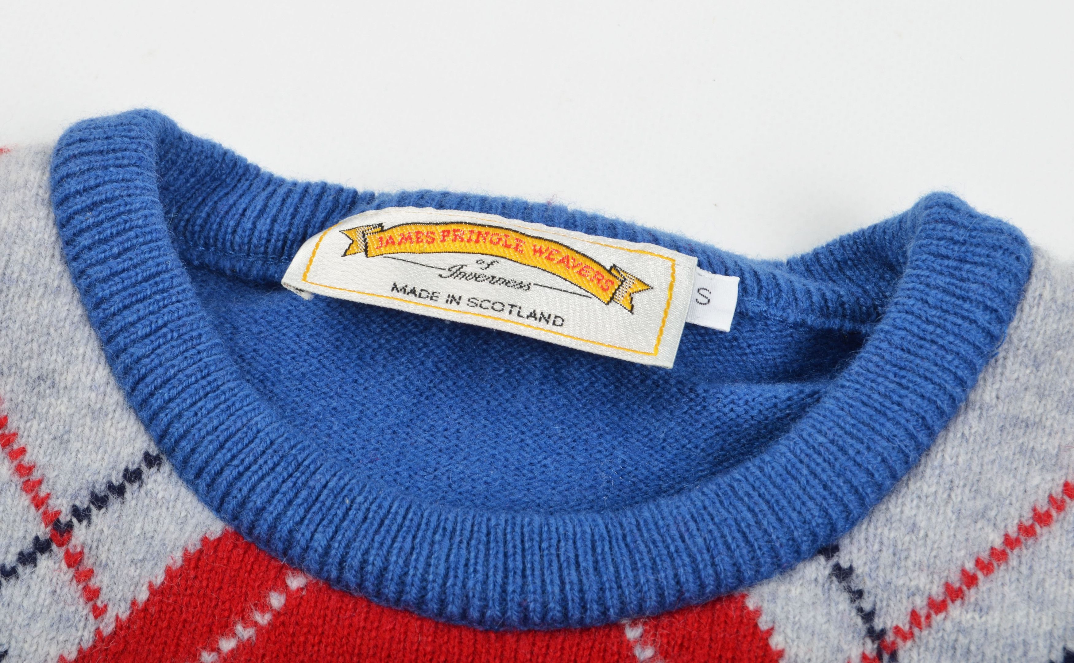 Pringle Of Scotland Vintage James Pringle 80's Lambswool Plaid Sweater Size US S / EU 44-46 / 1 - 4 Thumbnail