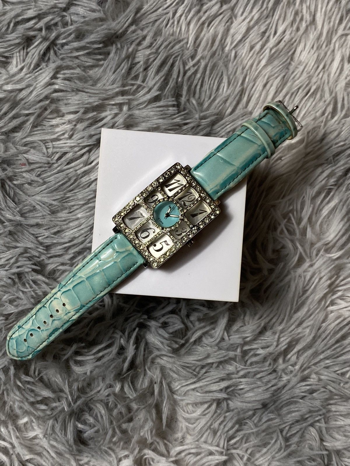 Jewelry Turquoise Gem-Studded Watch - Unique Bold Design Size ONE SIZE - 6 Thumbnail