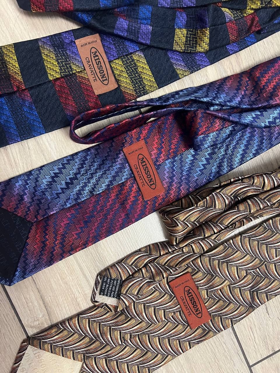 Missoni Lot of 3 Silk Tie Ties Missoni Cravatte Italy Multicoloured Size ONE SIZE - 4 Thumbnail