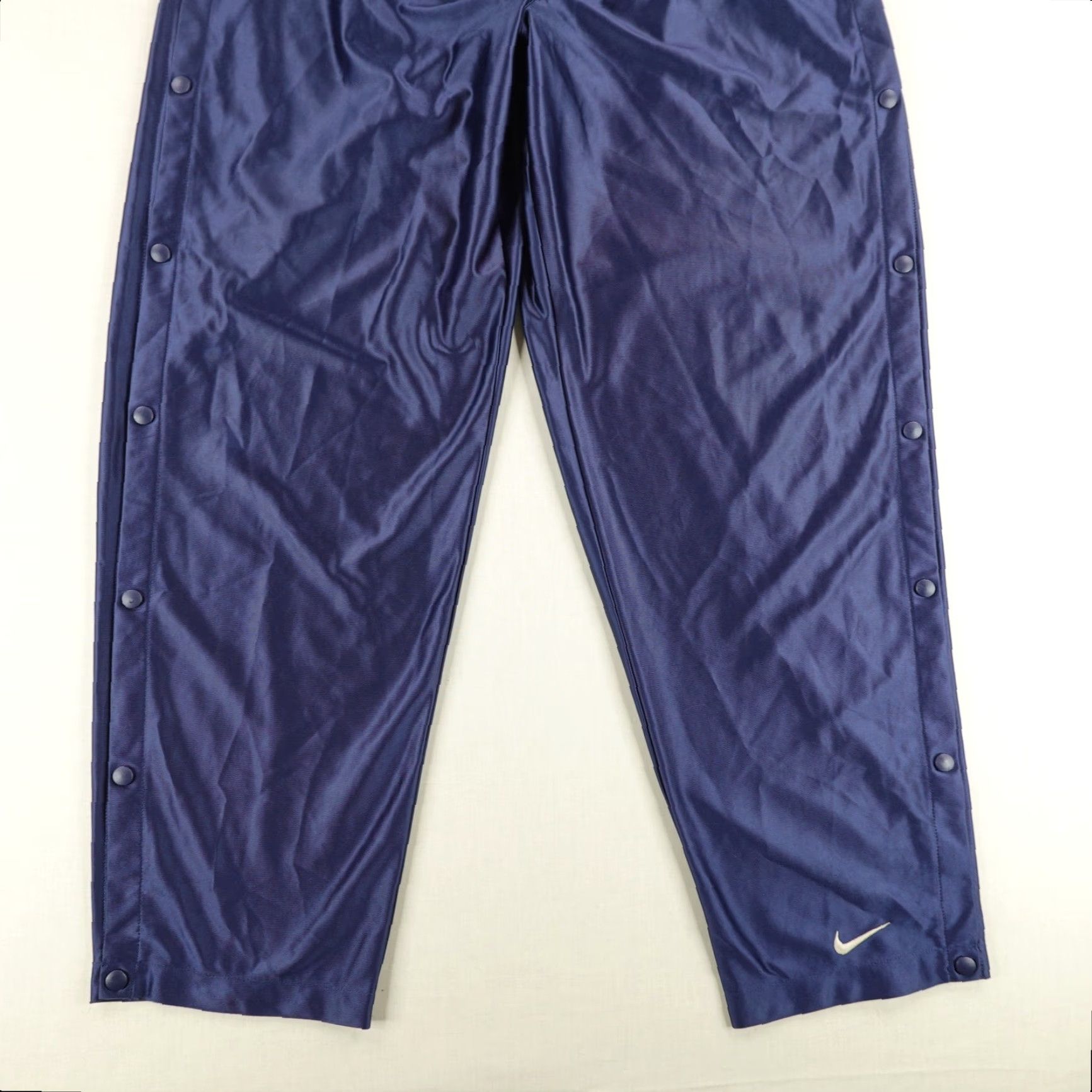 Nike VINTAGE Nike Pants Mens XL Blue Tear Away Track Shiny Dazzle Peel Off Warmup 90s Size US 36 / EU 52 - 3 Thumbnail