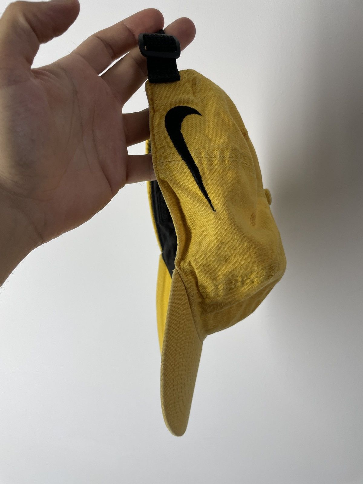 Nike Vintage Nike yellow double Swoosh Taiwan Cap Size ONE SIZE - 7 Thumbnail