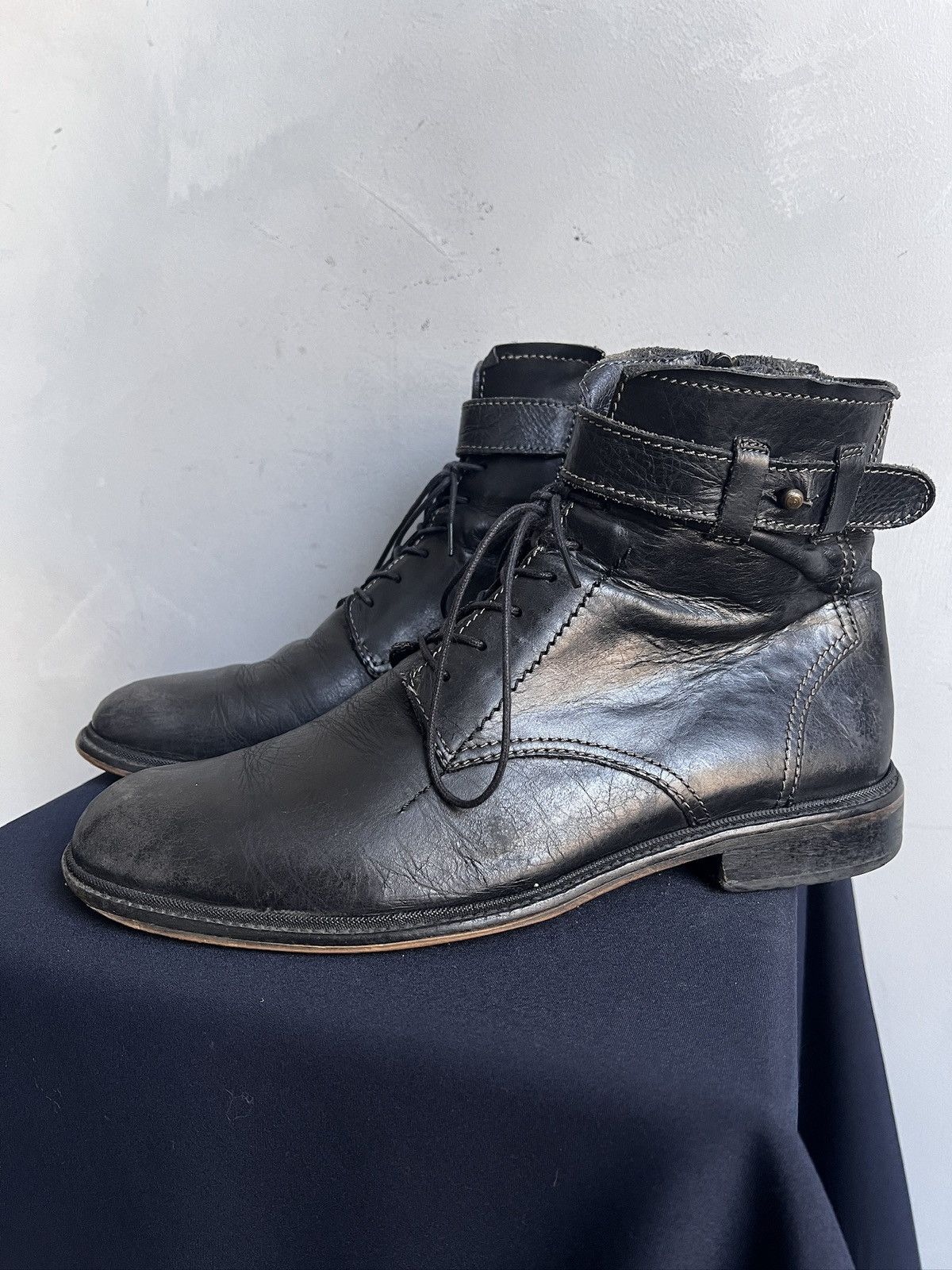 Fly London Fly London Leather Boots Black Avant Garde guidi style y2k Size US 10 / EU 43 - 6 Thumbnail