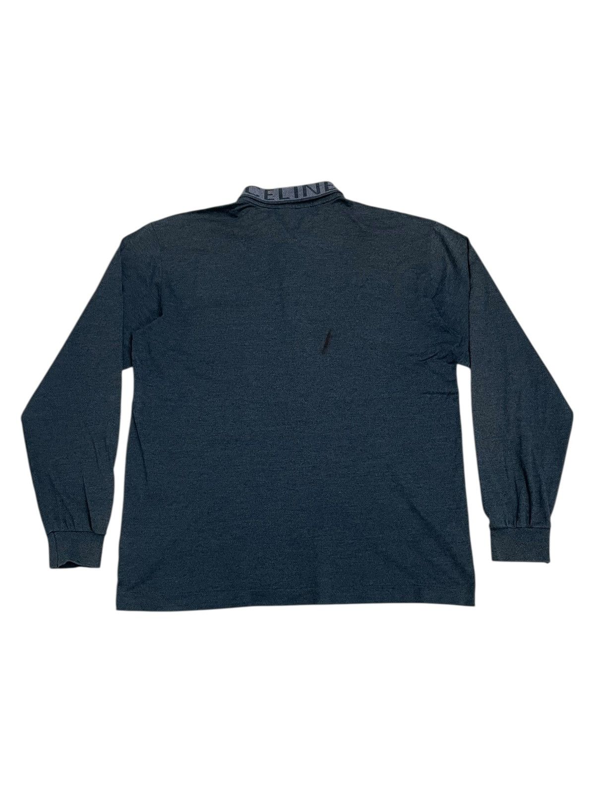 Celine Celine Homme Vintage Longsleeve Collar Blue Gray Size US M / EU 48-50 / 2 - 2 Thumbnail