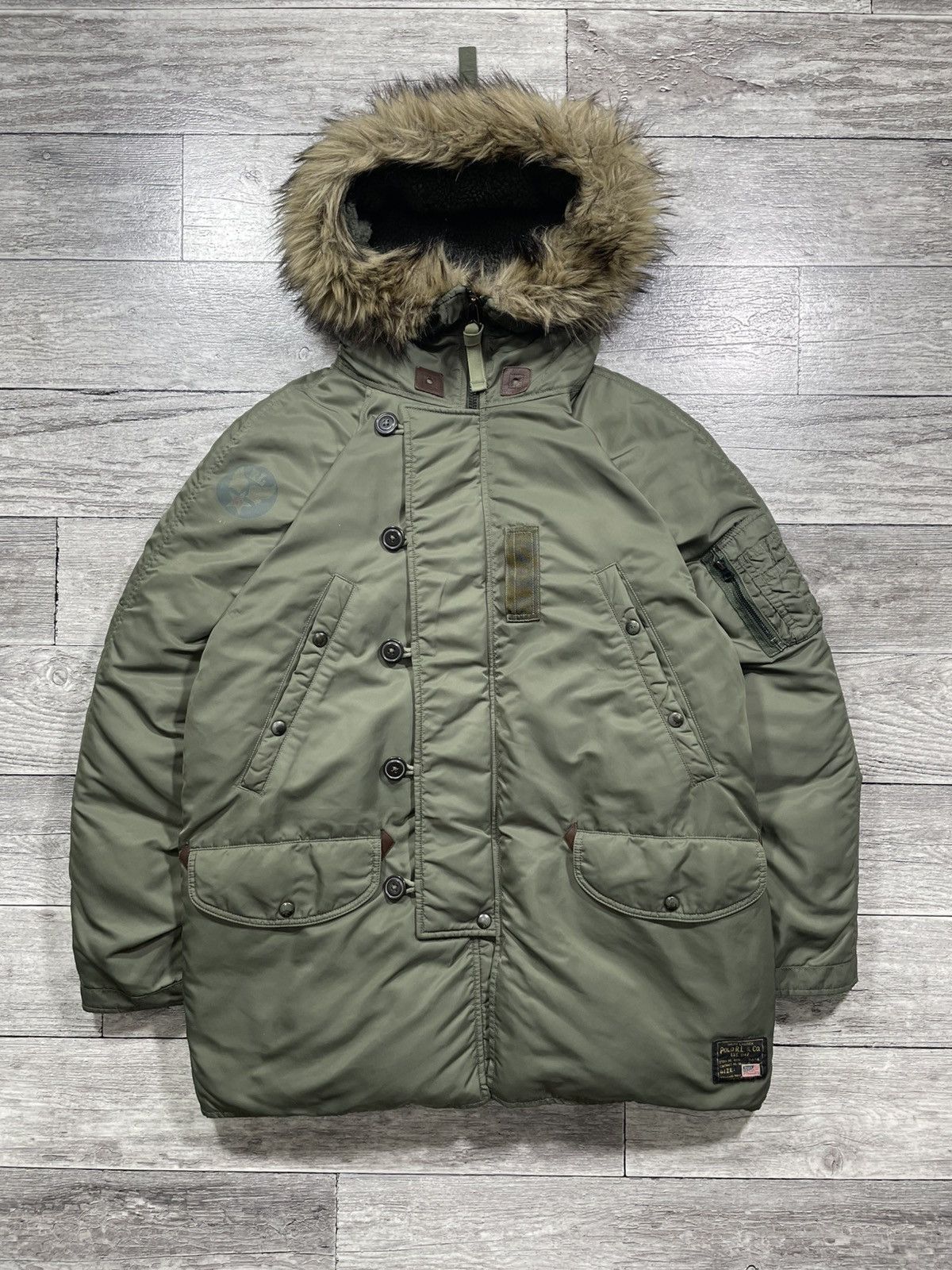 Polo Ralph Lauren N3B 750 Down Faux Fur Snorkel Parka
