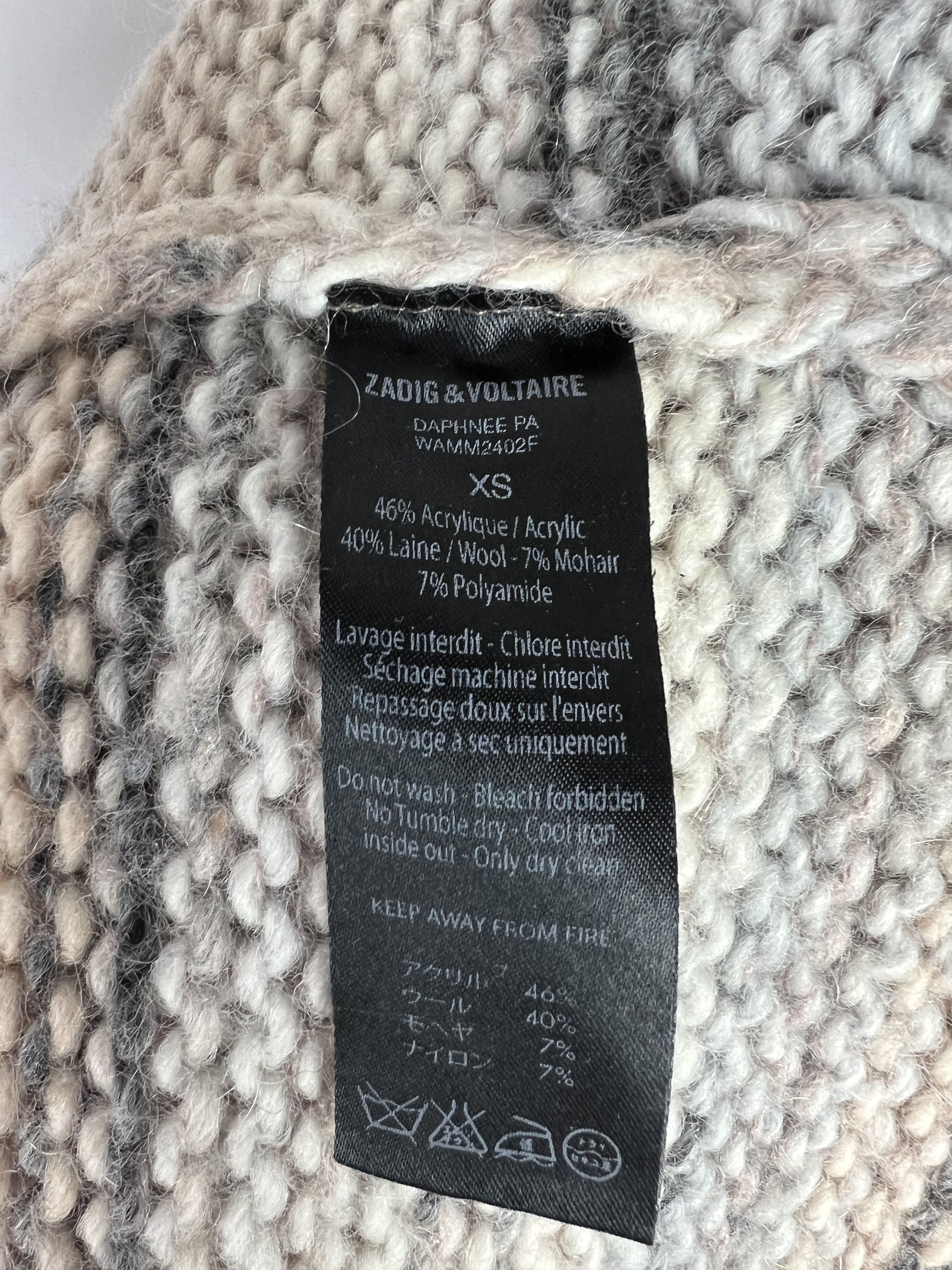 Zadig & Voltaire Zadig & Voltaire Women's Wool Mohair Open Cardigan Size XS Size XS / US 0-2 / IT 36-38 - 10 Thumbnail