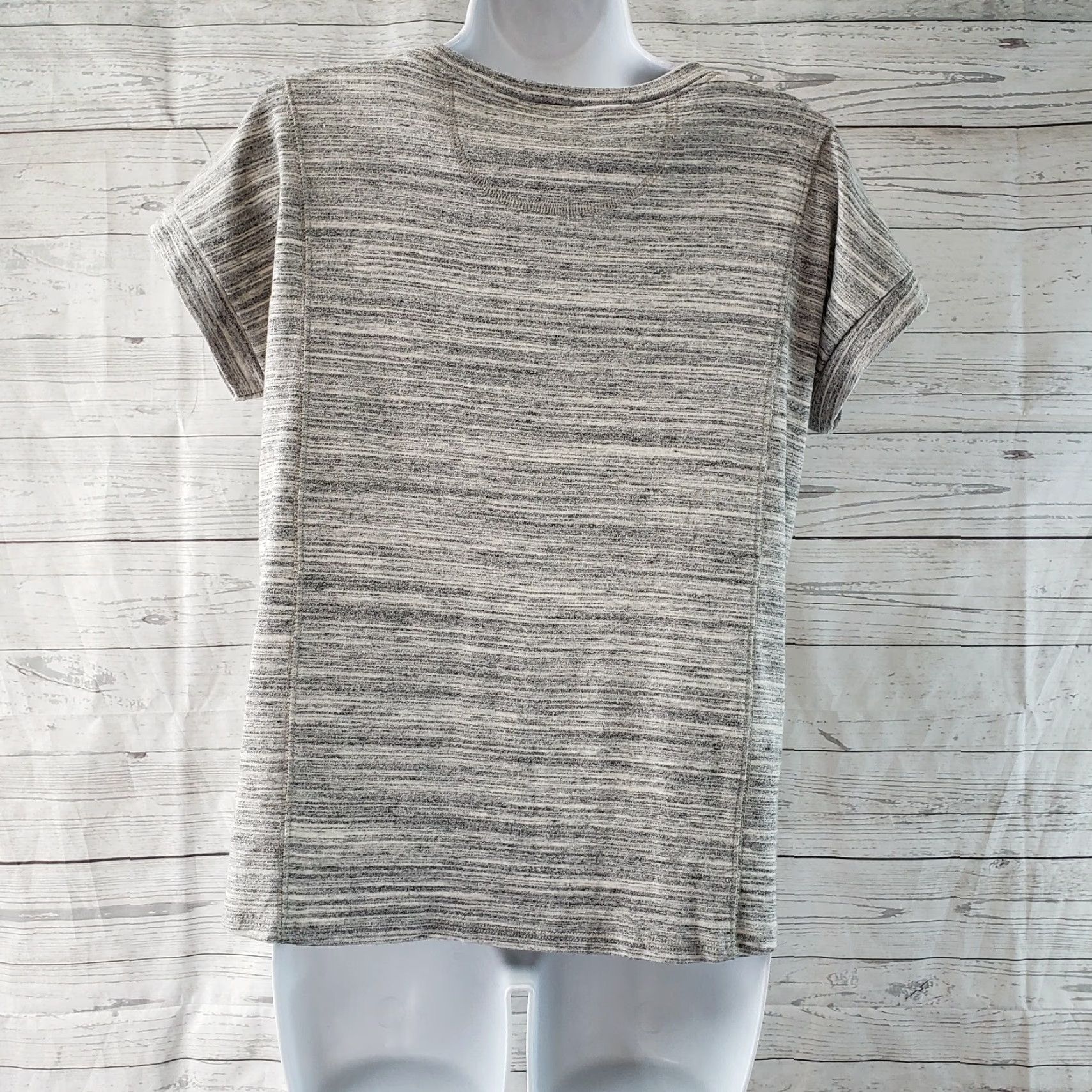 Athleta Athleta Womens Top Shirt Small Gray Short Sleeve Cotton Blend Size S / US 4 / IT 40 - 4 Thumbnail