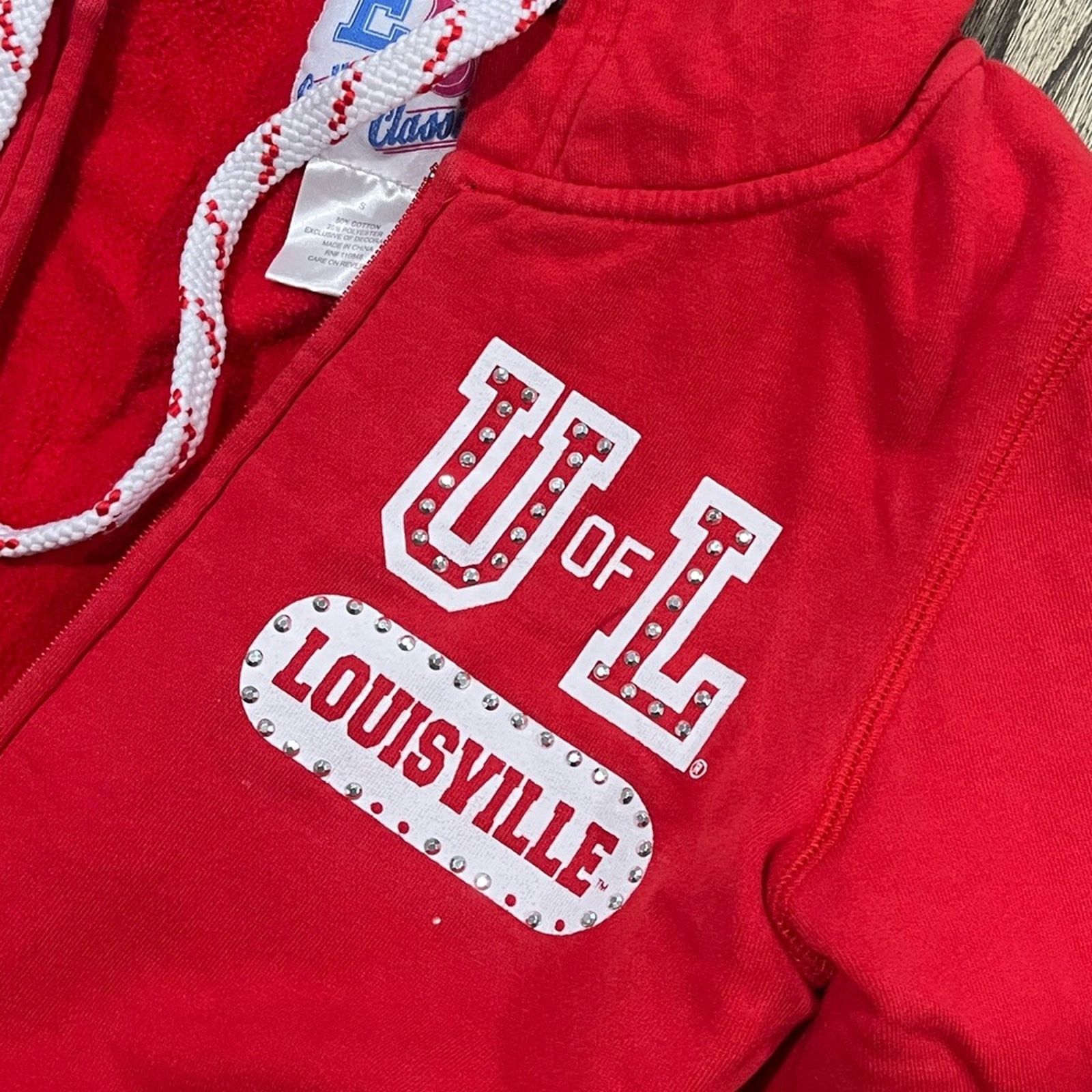 Vintage E5 College Classics Hoodie U Of L Louisville Cardinals Sz S Size S / US 4 / IT 40 - 4 Thumbnail