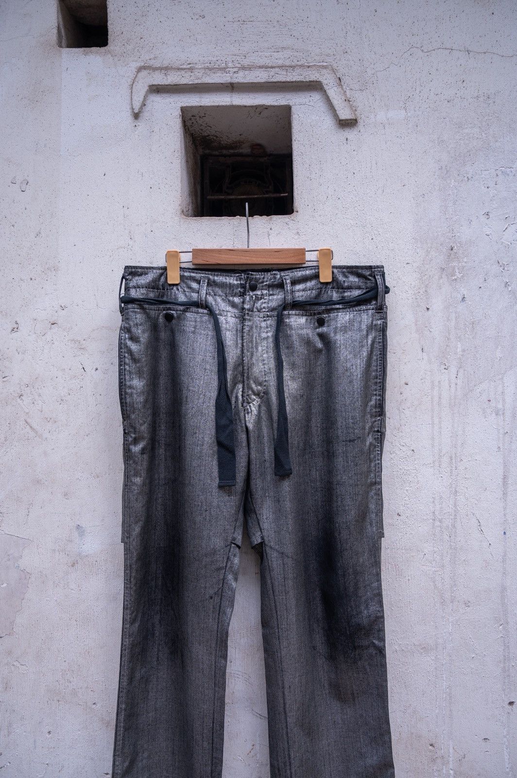 Yohji Yamamoto Yohji Yamamoto Pour Homme SS2007 metallic pant Size US 32 / EU 48 - 4 Thumbnail