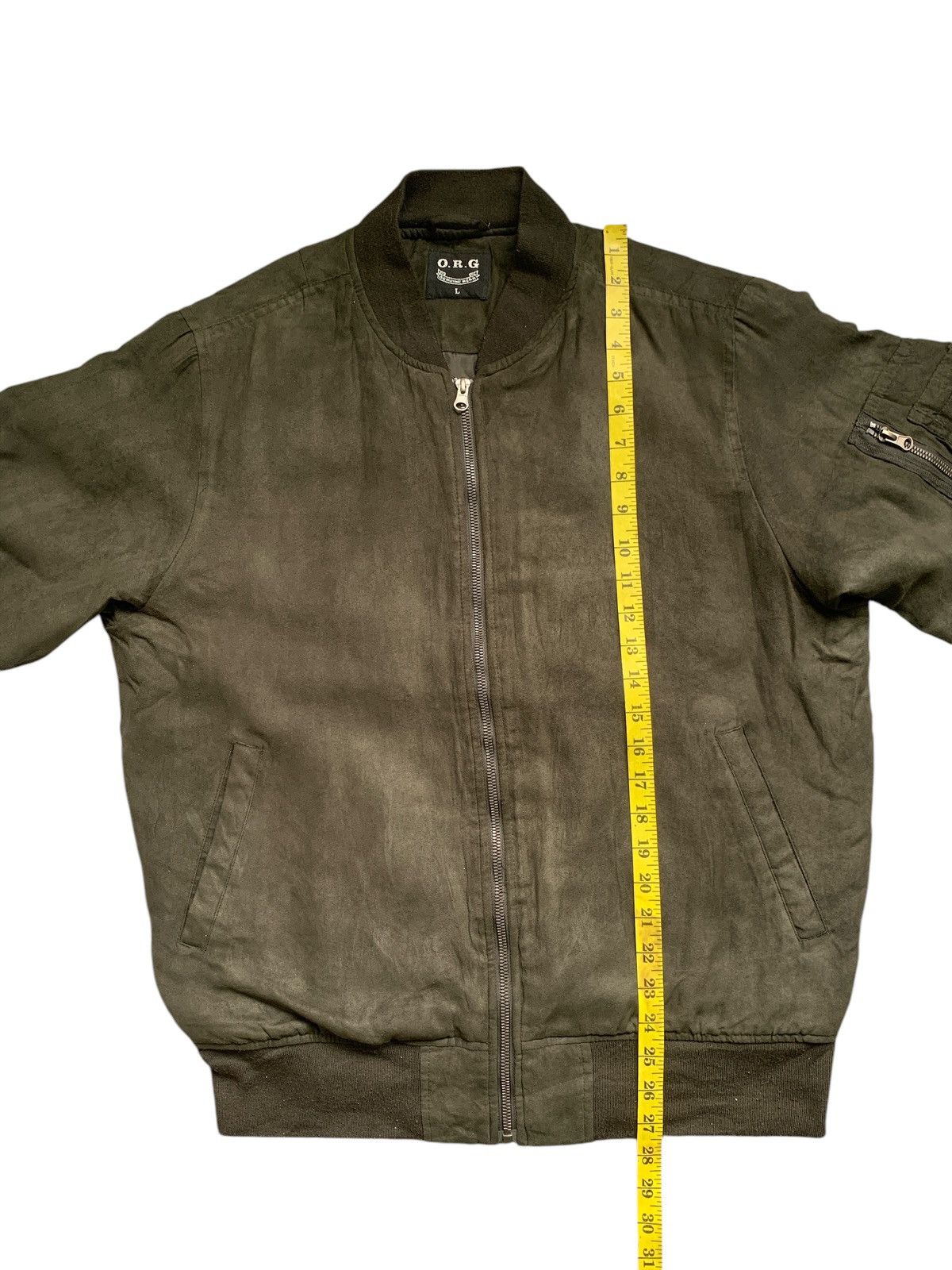 Japanese Brand Rare Design Vintage O.R.G Genuine Wear Bombers Jacket Size US L / EU 52-54 / 3 - 8 Thumbnail