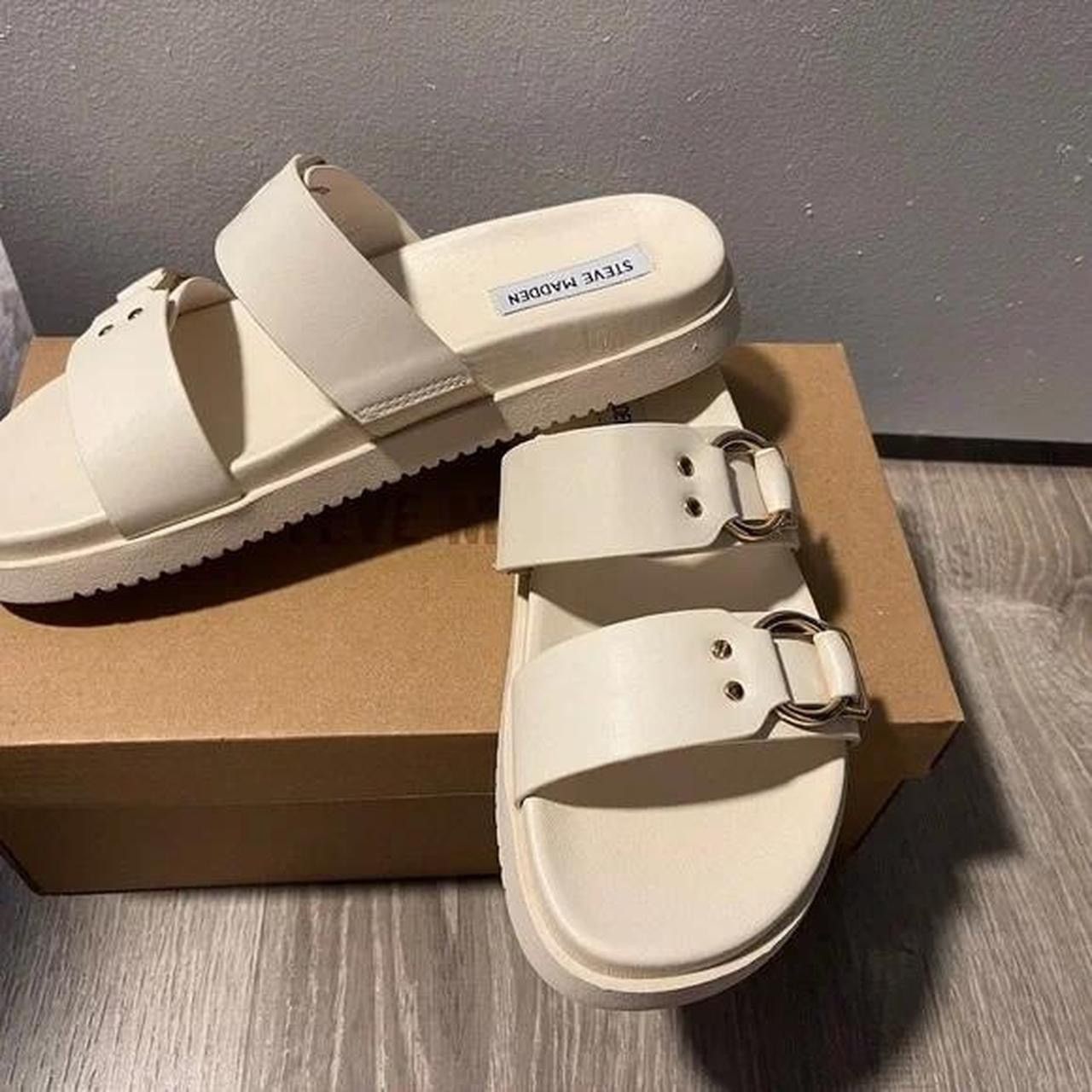 Steve Madden Steve Madden Hanni Dual Band Platform Sandals Size US 7.5 / IT 37.5 - 5 Thumbnail