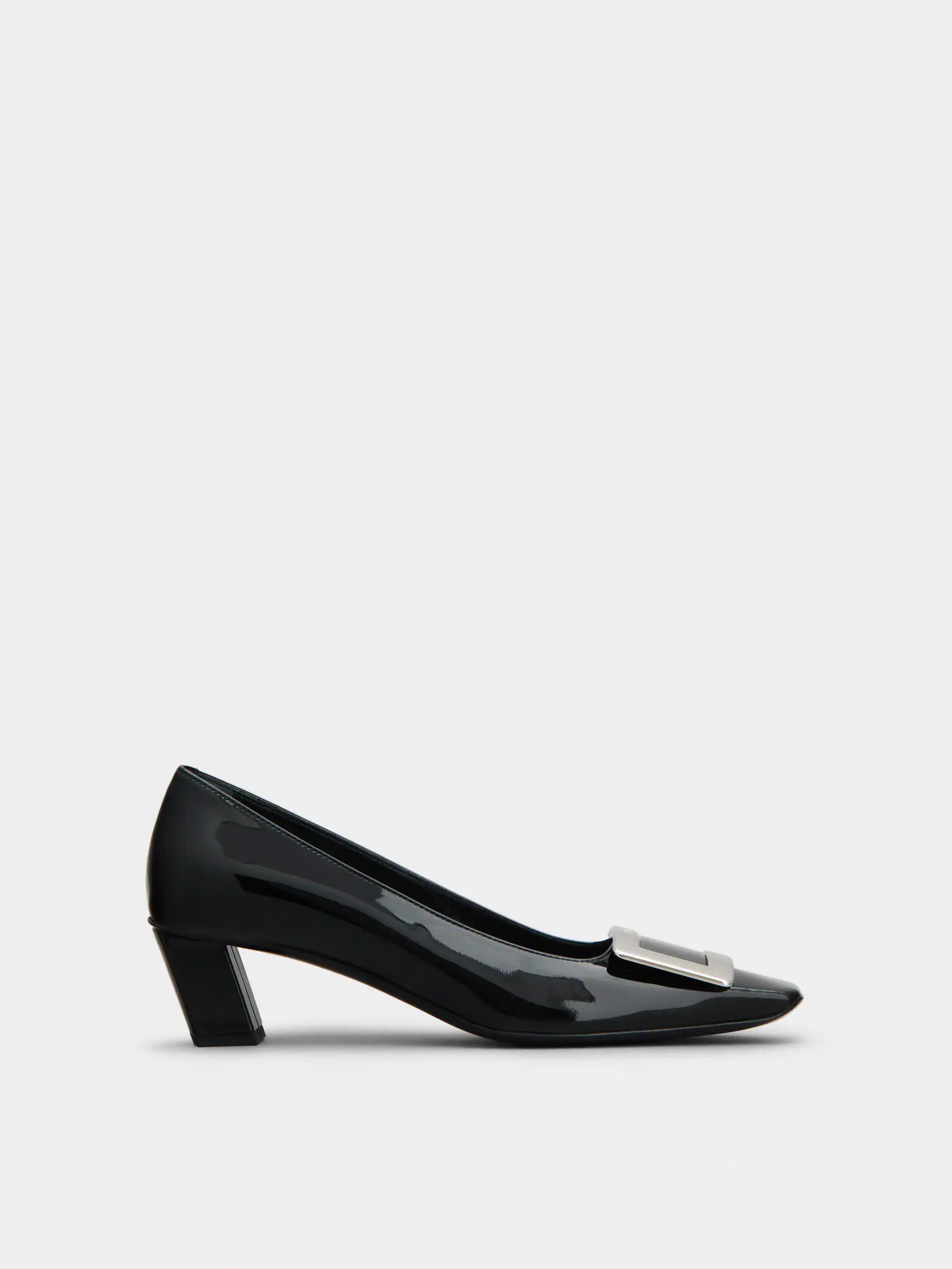 Roger Vivier o1s22i1n0824 Belle Viver 45 Pumps in Black Size US 9 / IT 39 - 1 Thumbnail