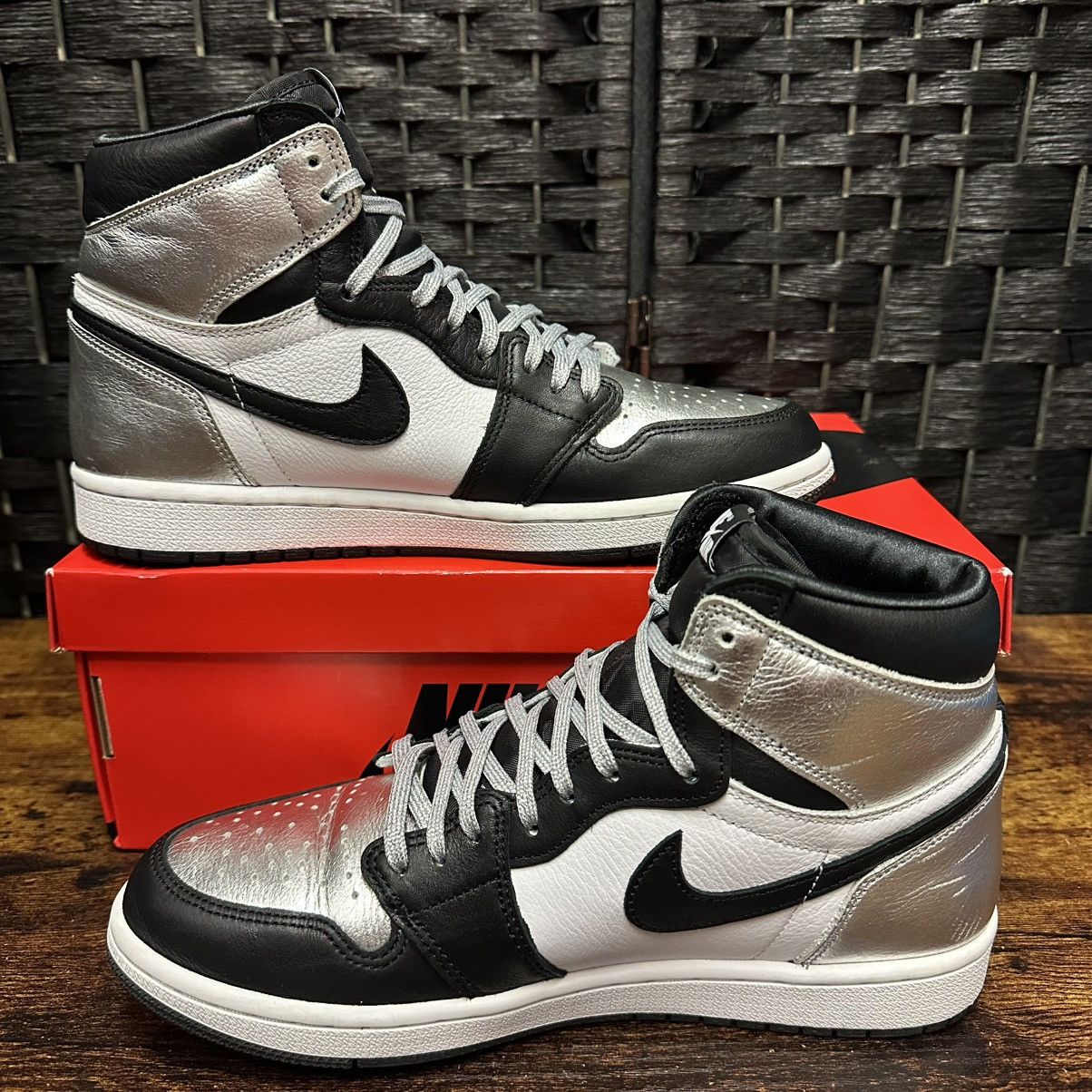 Jordan Brand × Nike Size 9W (7.5M) - Jordan 1 High OG Metallic Silver CD0461-001 Size US 9 / IT 39 - 2 Thumbnail