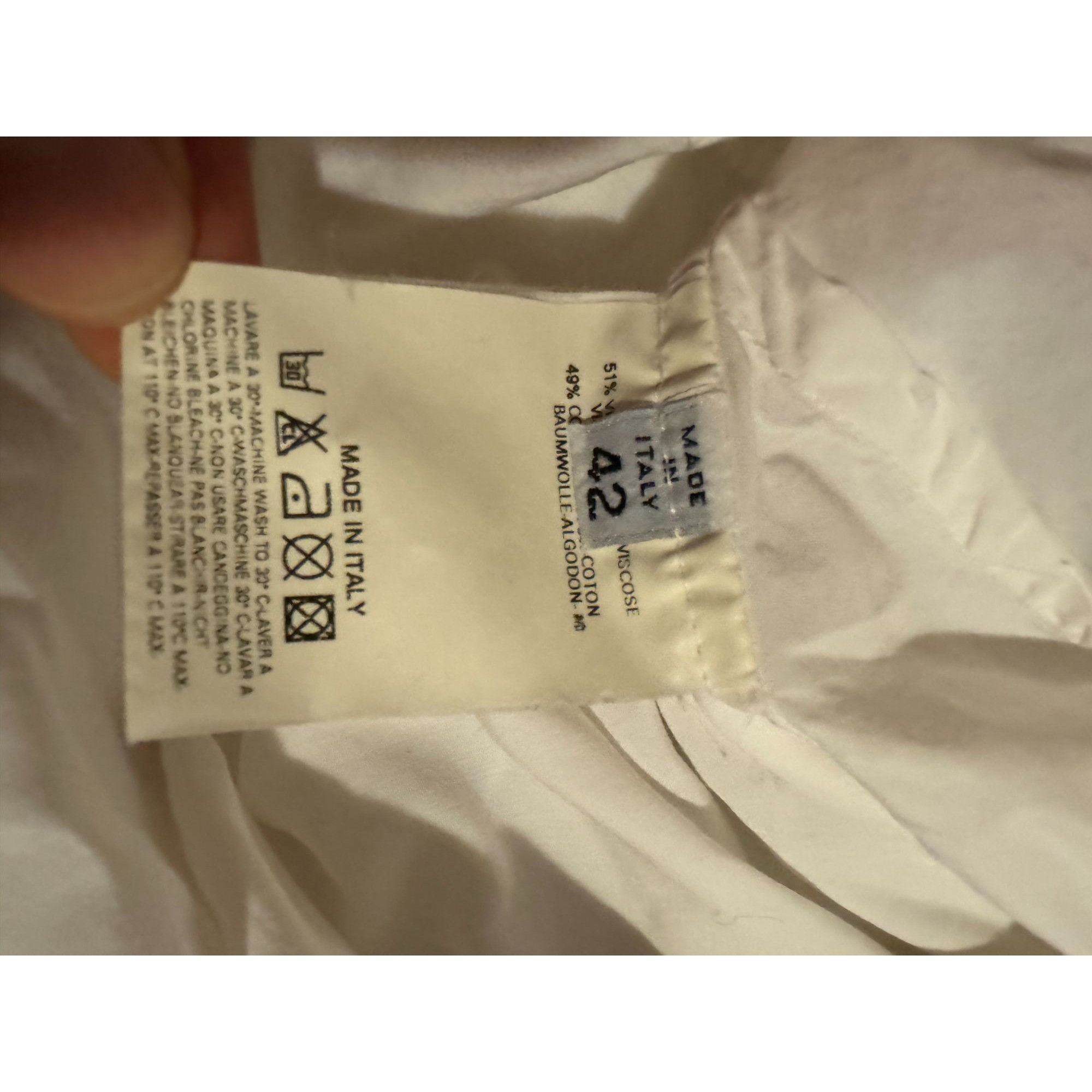 Maison Margiela Spring/Summer 2002 White Dress with Raw Edges Size M / US 6-8 / IT 42-44 - 7 Thumbnail