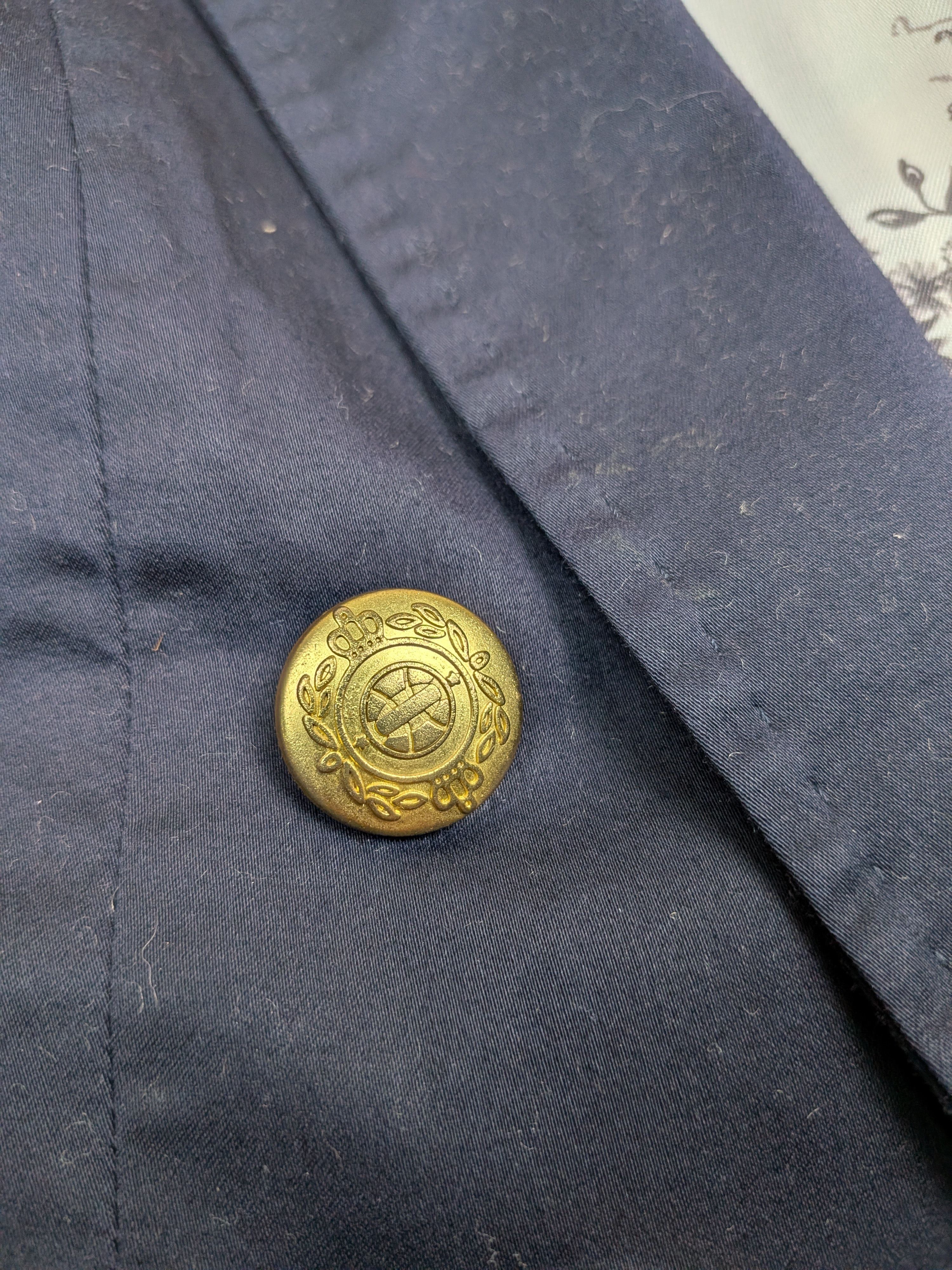 H&M H&M Navy Military Avant-garde Blazer Size 34 / XS Women Size XS / US 0-2 / IT 36-38 - 9 Thumbnail