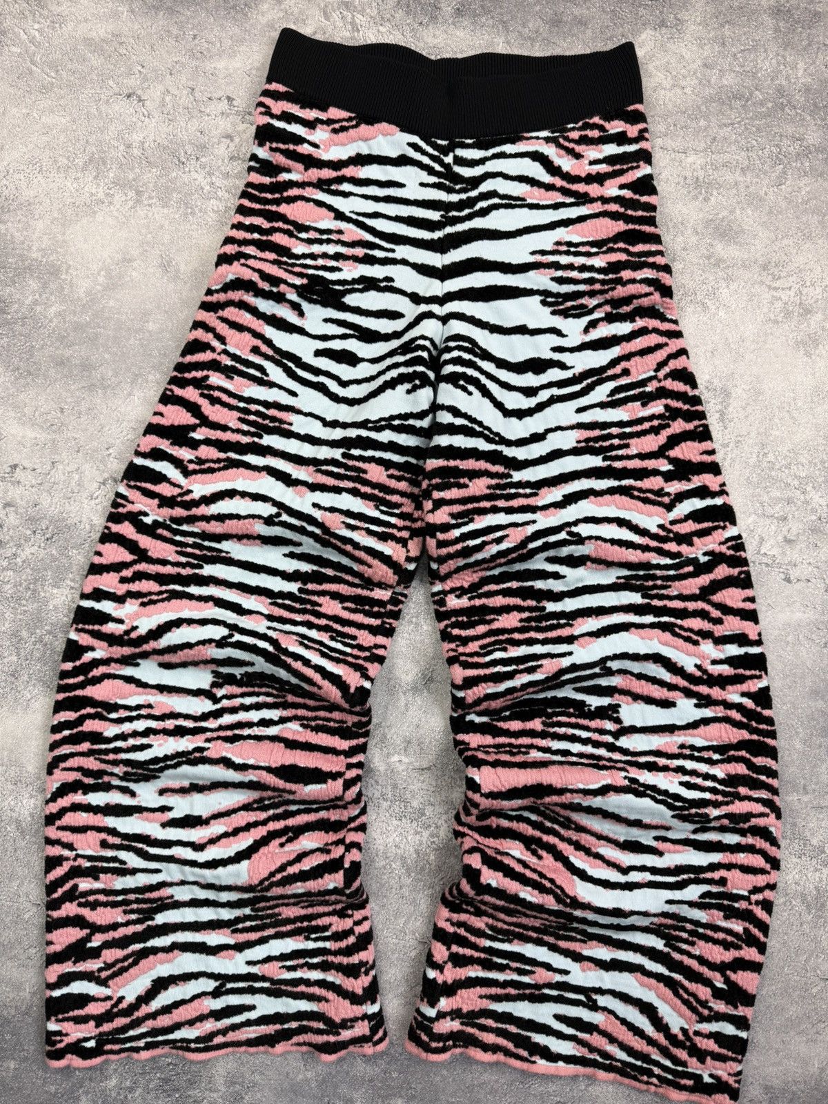 H&M × Kenzo Kenzo x H&M Flared Zebra Pants Wool Padded Trousers Rare Size 28" / US 6 / IT 42 - 8 Thumbnail