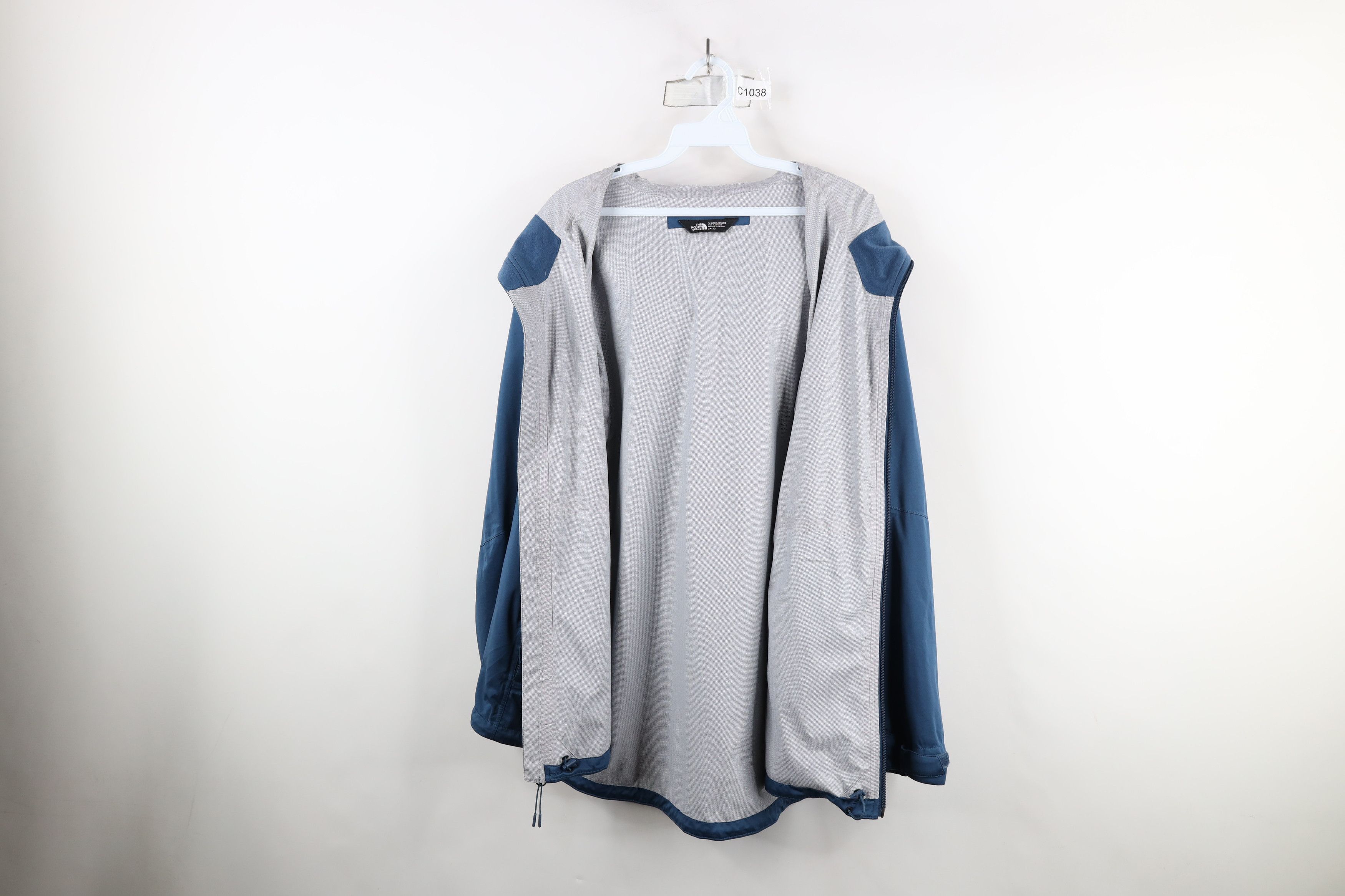 The North Face × Vintage The North Face DryVent Waterproof Hooded Rain Jacket Blue Size XXL / US 16-18 / IT 52-54 - 9 Thumbnail