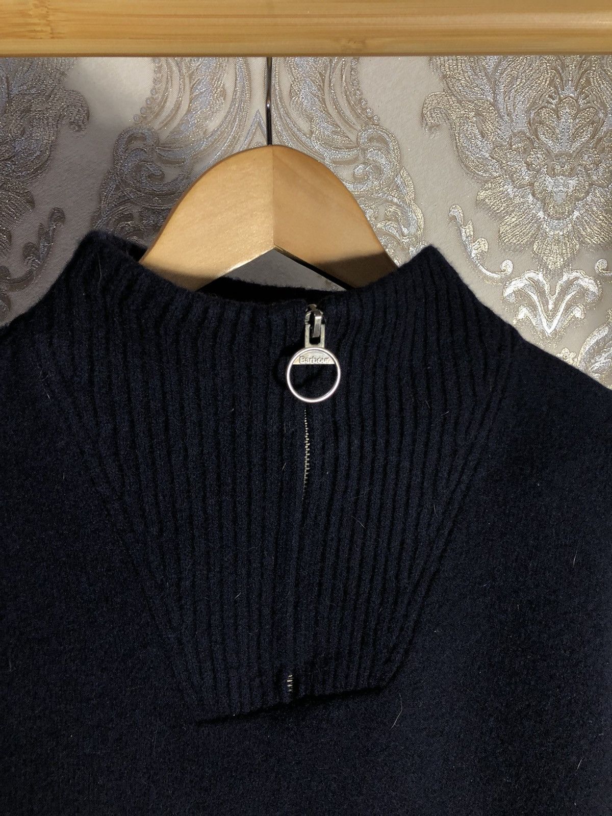 Barbour × Vintage VERY RARE BARBOUR INTERNATIONAL WOOL SWEATER ENGLAND STYLE Size US XL / EU 56 / 4 - 3 Thumbnail