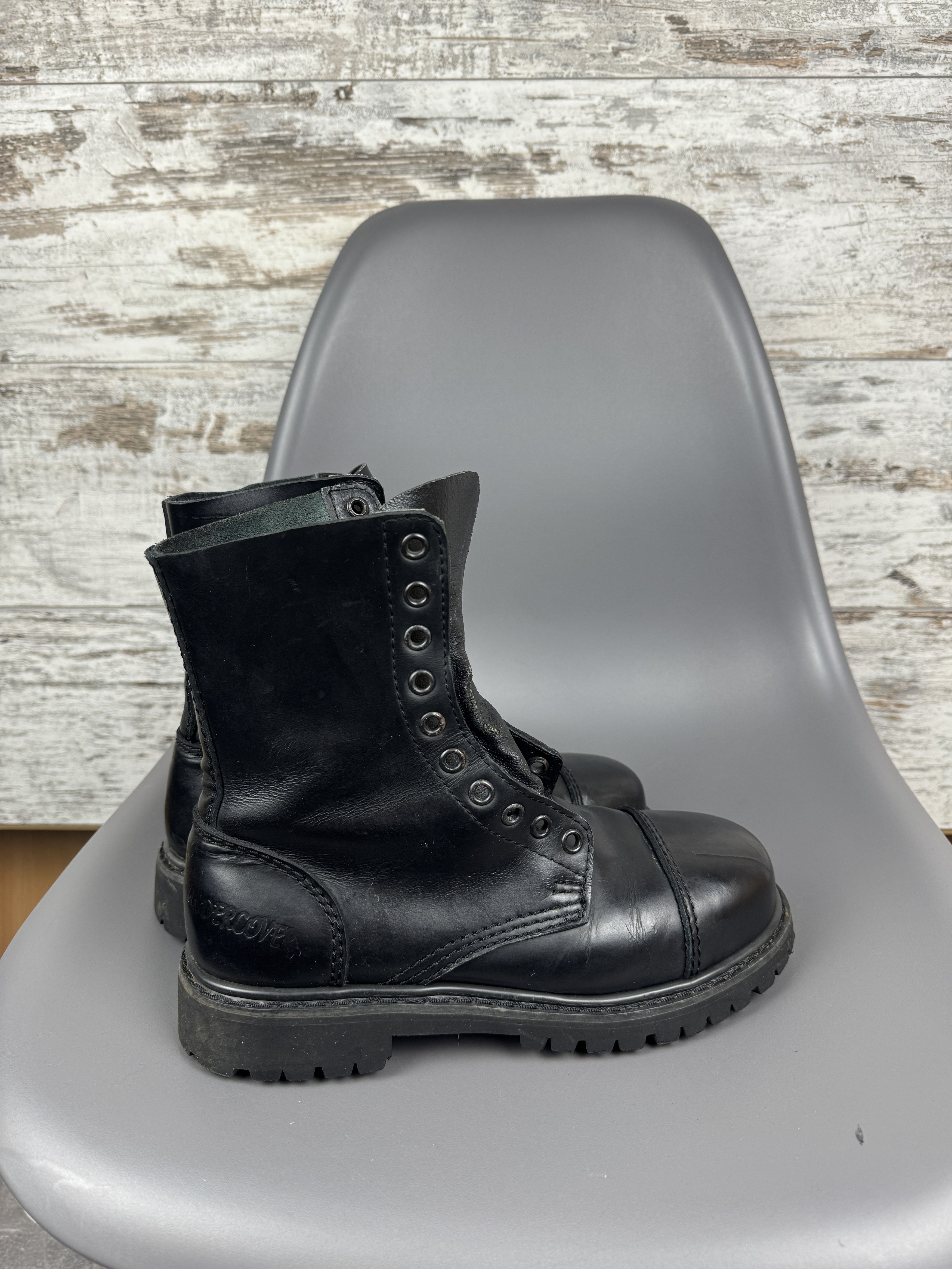 Vintage Vintage Undercover black Combat Steel Toe Leather Hi Boots 6 Size US 6 / EU 39 - 3 Thumbnail