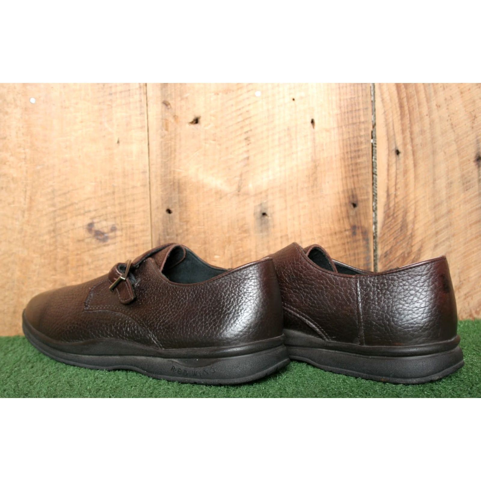 Vintage VINTAGE Red Wing Shoes Monk Strap Oxford Casual Brown Leather Sz. 13B Men Shoes/Adult Buckle B Wide 13 Brown Monk Strap Oxford Size US 13 / EU 46 - 3 Thumbnail