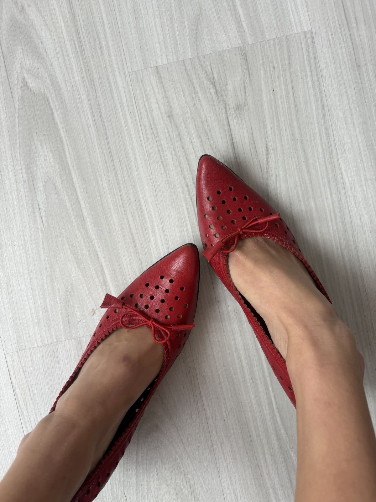 Vintage y2k leather kitten heels Size US 8.5 / IT 38.5 - 4 Thumbnail