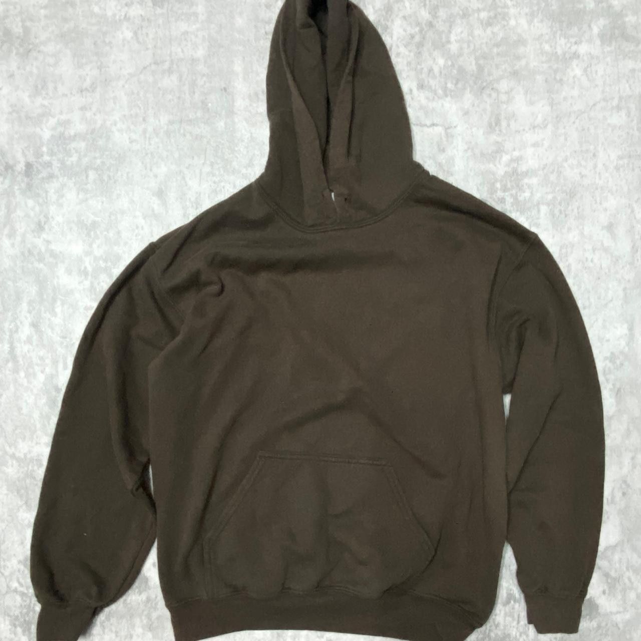 Gildan Brown cotton hoodie with a relaxed fit #skaterstyle Size US L / EU 52-54 / 3 - 1 Thumbnail