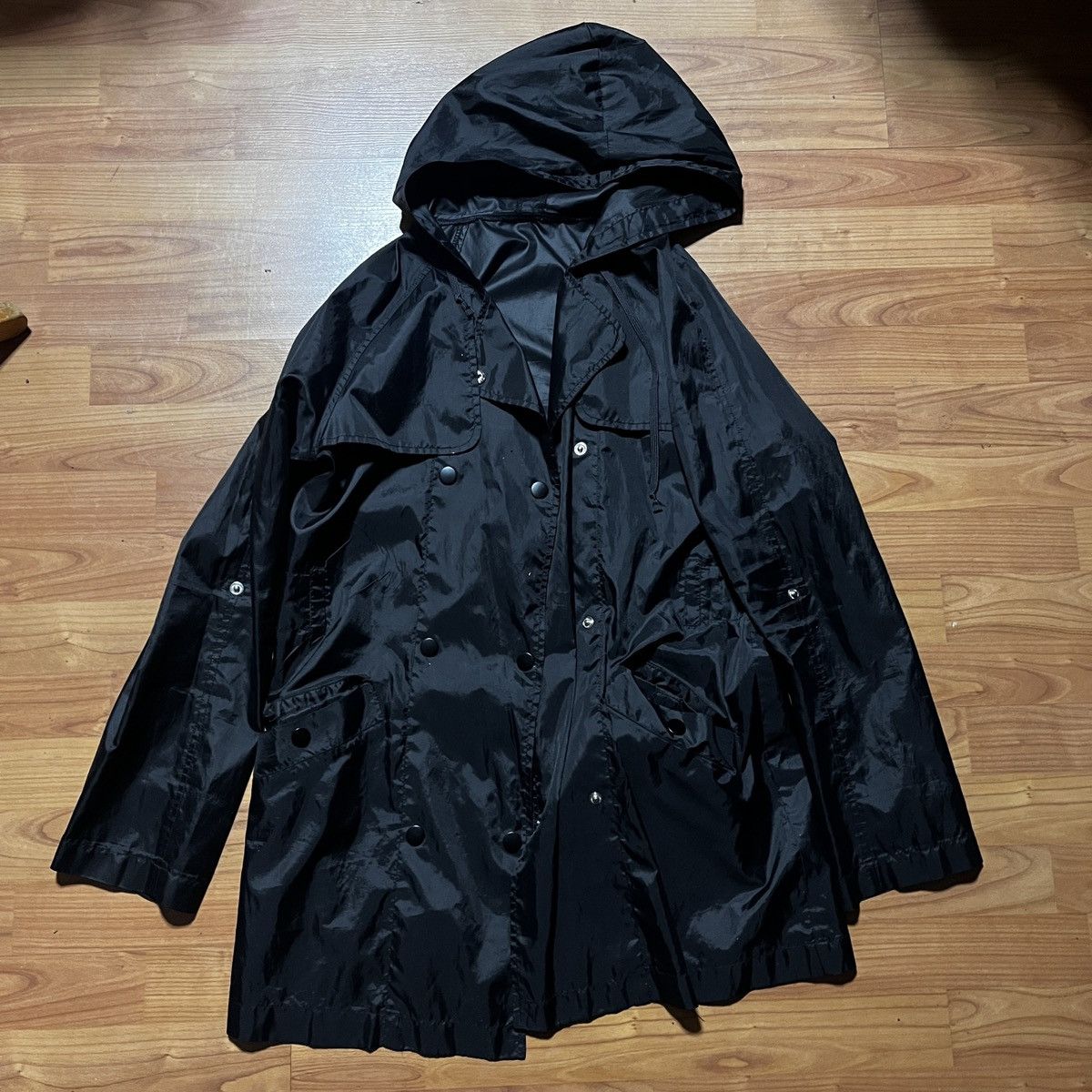 Other Vintage Old Navy Black raincoat with hood size small Size US S / EU 44-46 / 1 - 1 Thumbnail